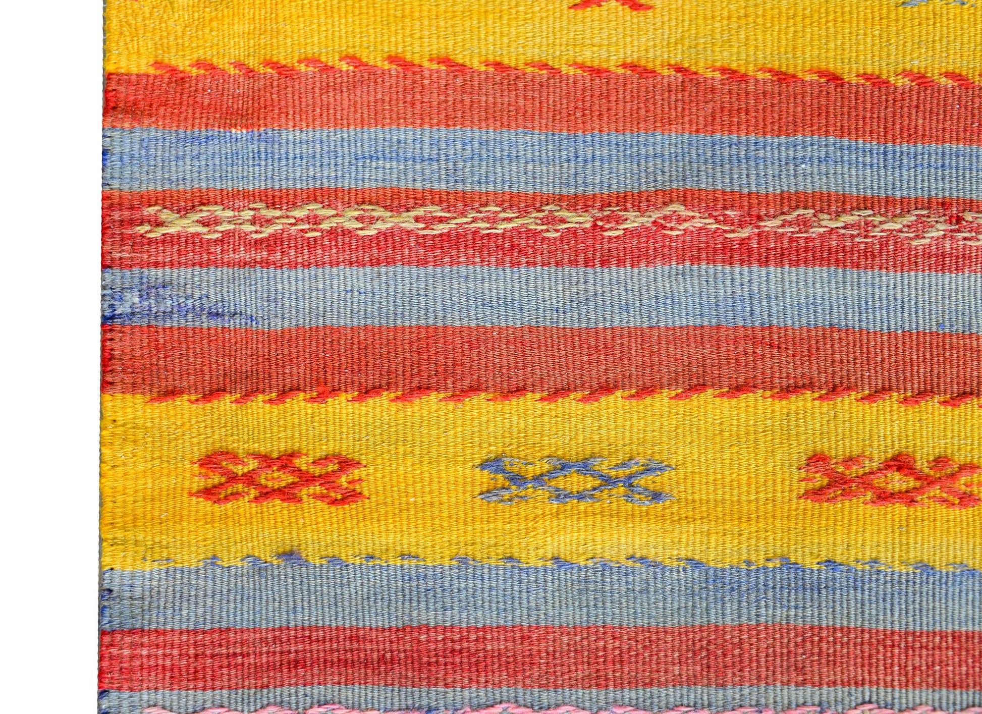 Vintage Turkish Konya Kilim Rug For Sale