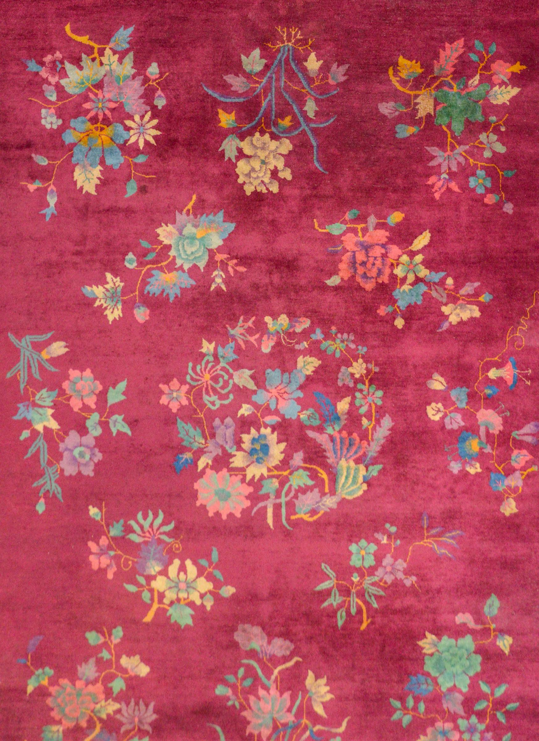 Extraordinary Chinese Art Deco Rug For Sale