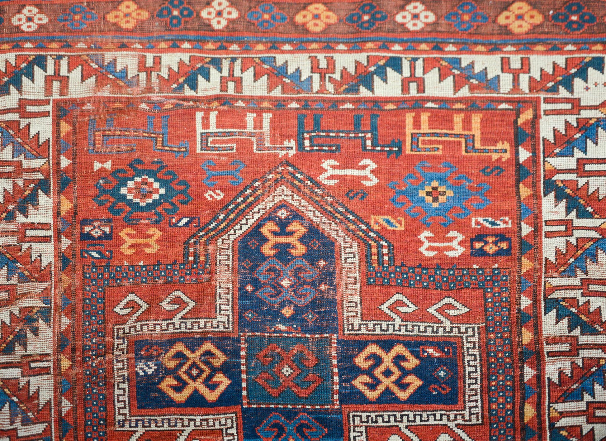 Early 20th Century Persian Kazak Rug For Sale