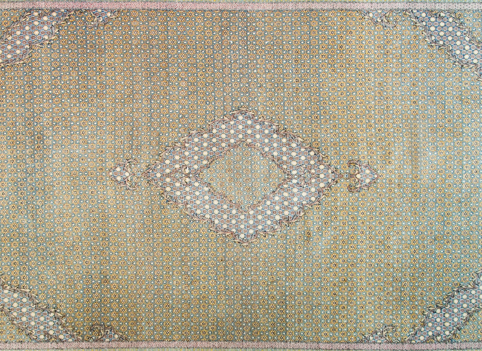 Vintage Persian Qum Rug For Sale
