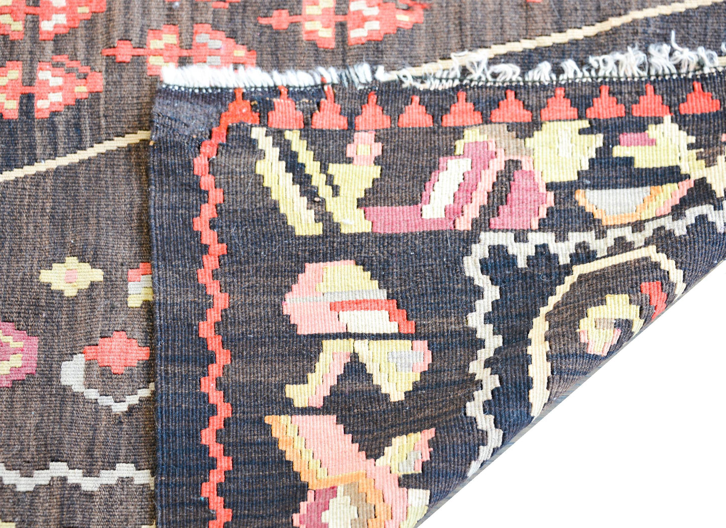 Vintage Anatolian Turkish Kilim Rug For Sale
