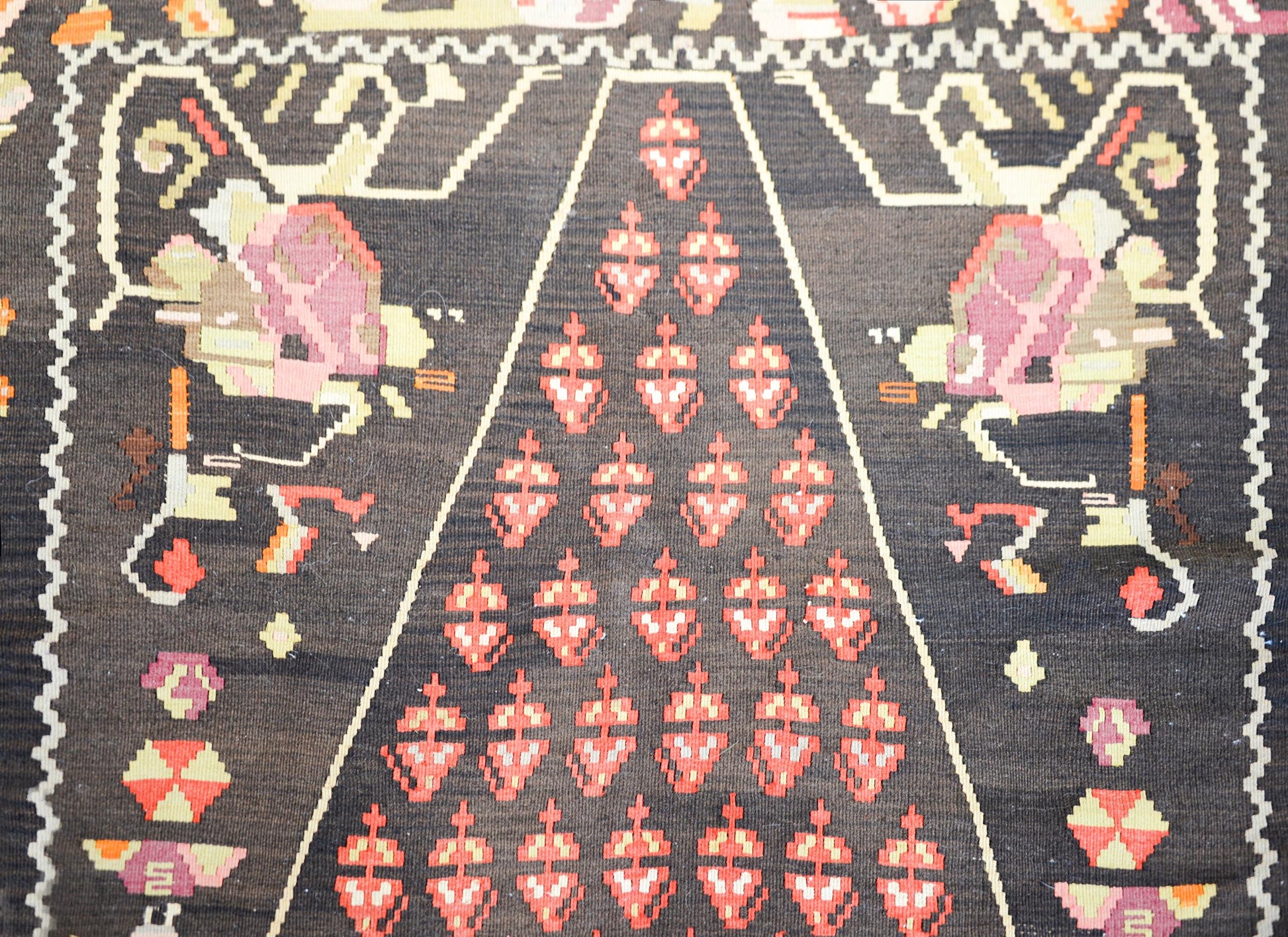 Vintage Anatolian Turkish Kilim Rug For Sale