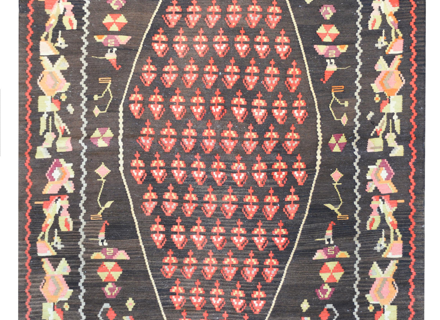 Vintage Anatolian Turkish Kilim Rug For Sale