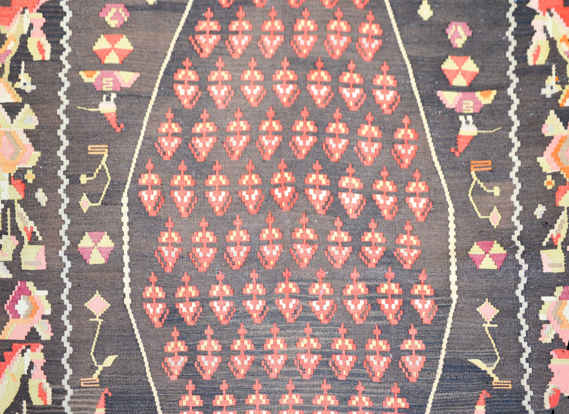 Vintage Anatolian Turkish Kilim Rug For Sale