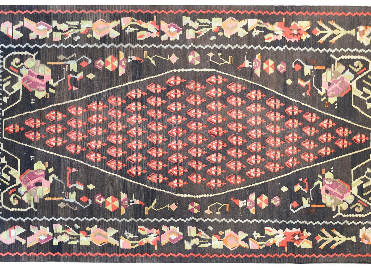 Vintage Anatolian Turkish Kilim Rug For Sale