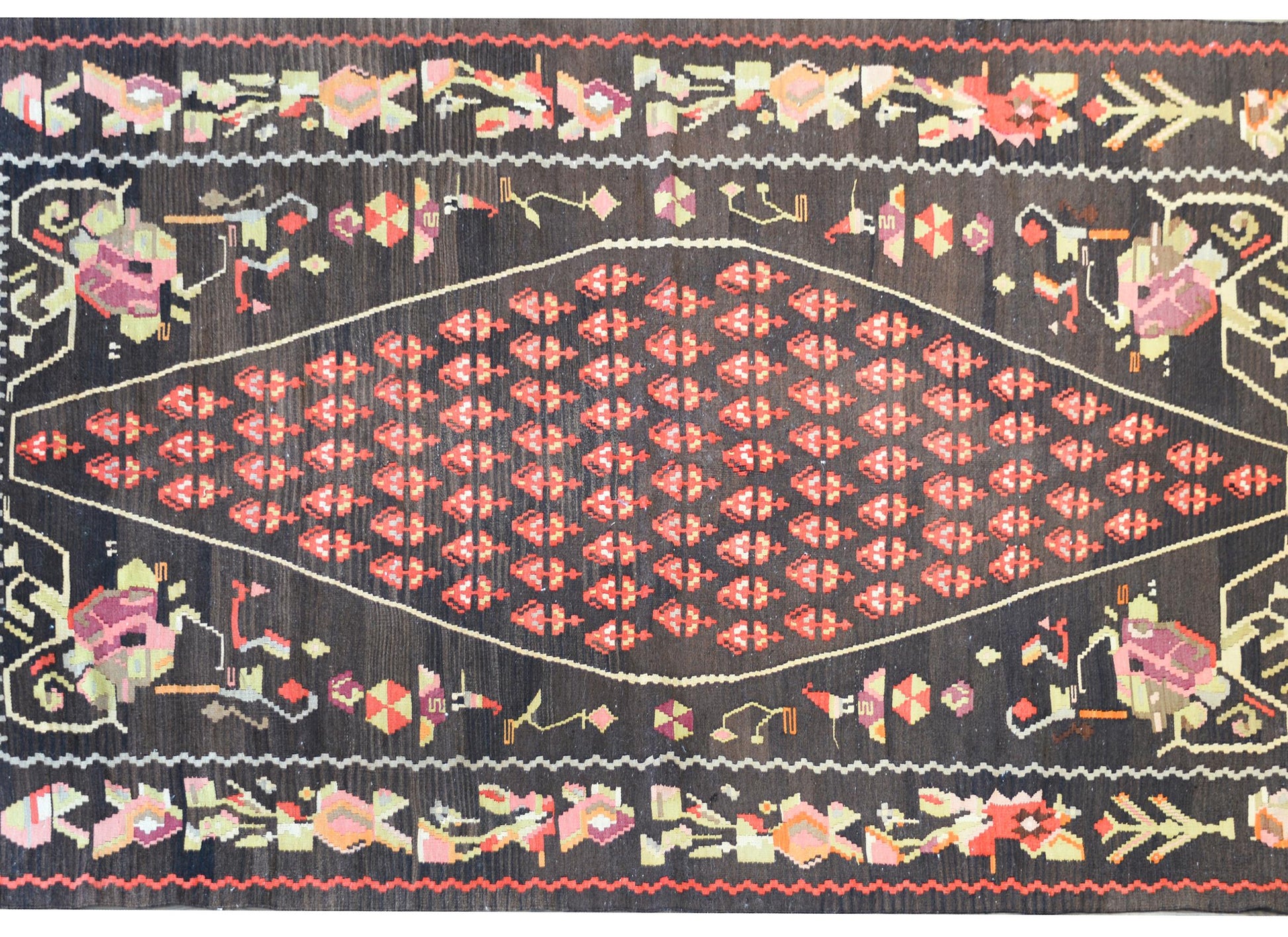 Vintage Anatolian Turkish Kilim Rug For Sale