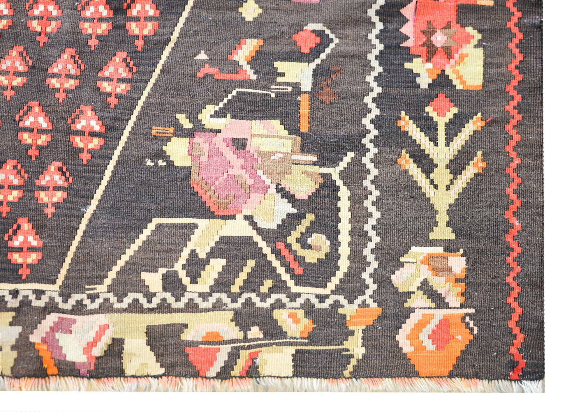 Vintage Anatolian Turkish Kilim Rug For Sale