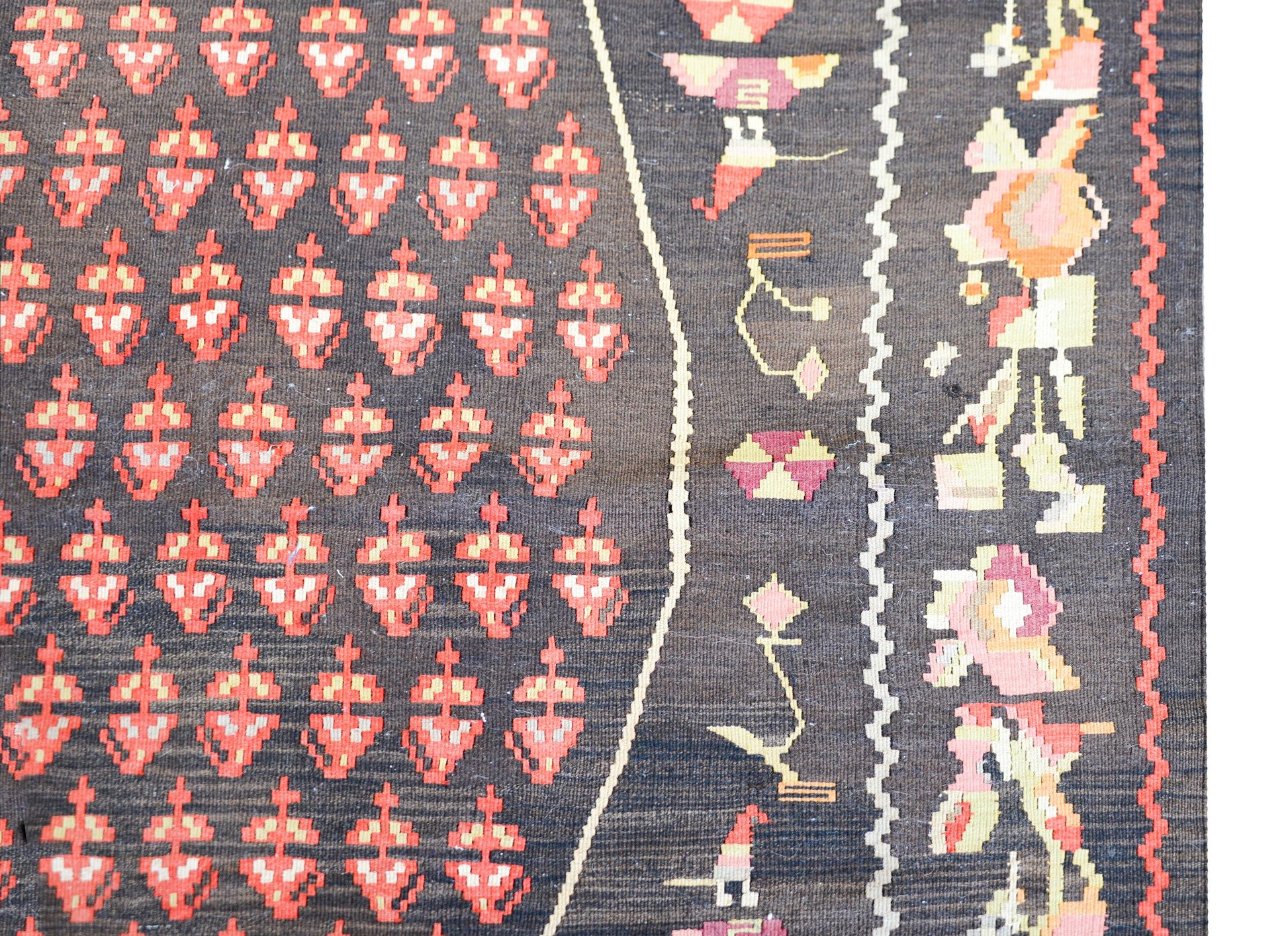 Vintage Anatolian Turkish Kilim Rug For Sale