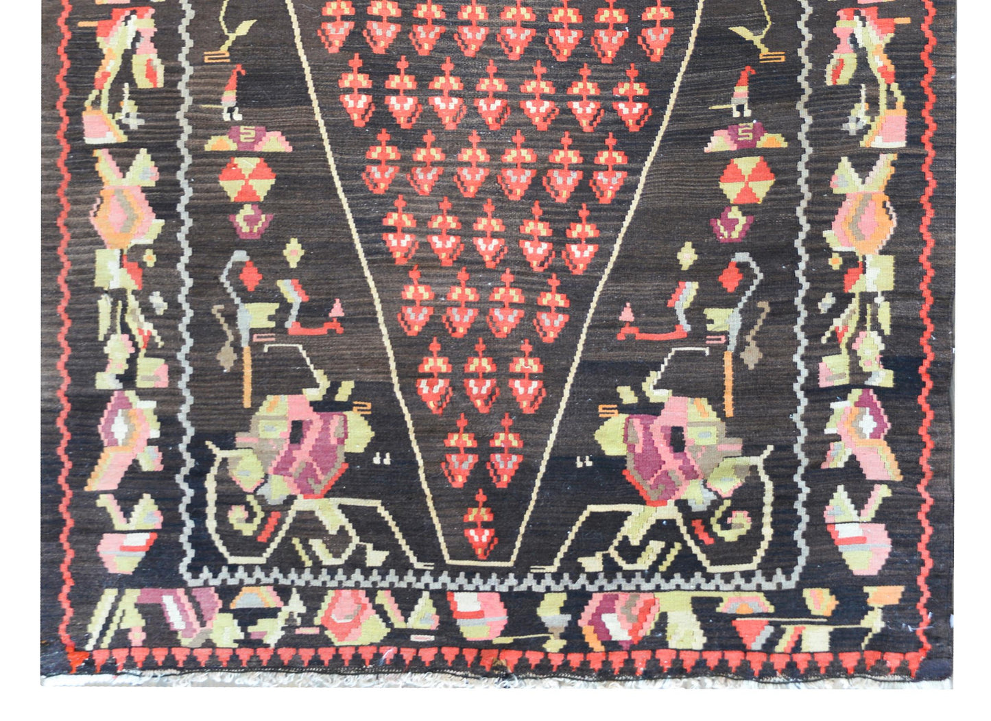 Vintage Anatolian Turkish Kilim Rug For Sale