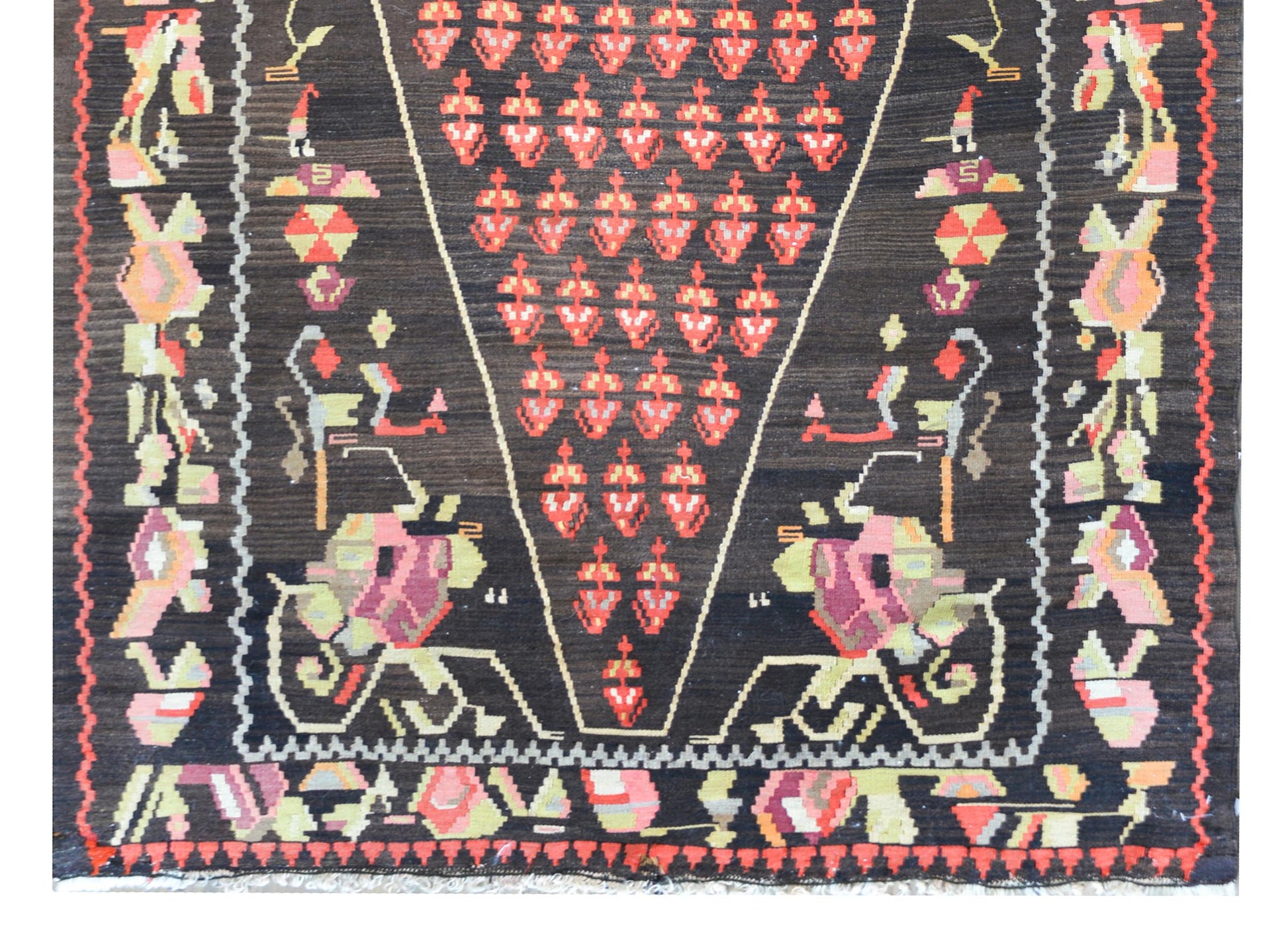Vintage Anatolian Turkish Kilim Rug For Sale