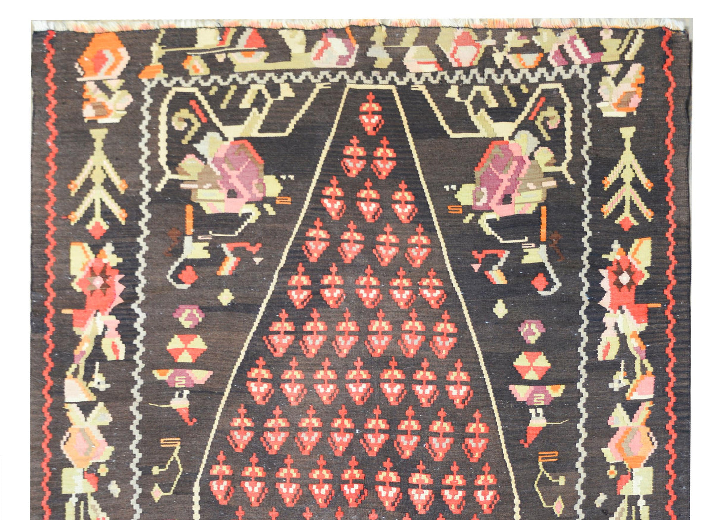 Vintage Anatolian Turkish Kilim Rug For Sale