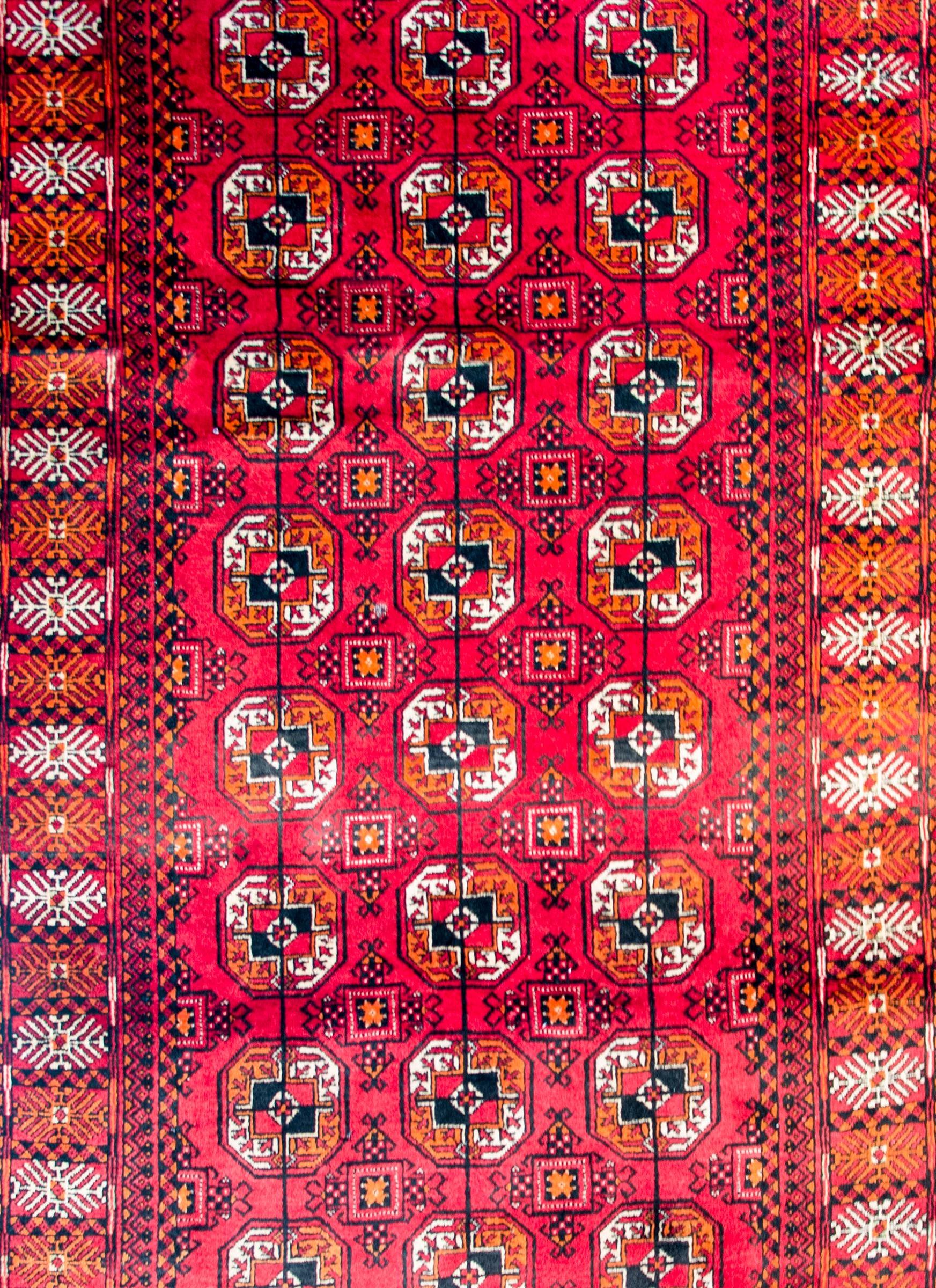 Brilliant Vintage Bokhara Rug For Sale
