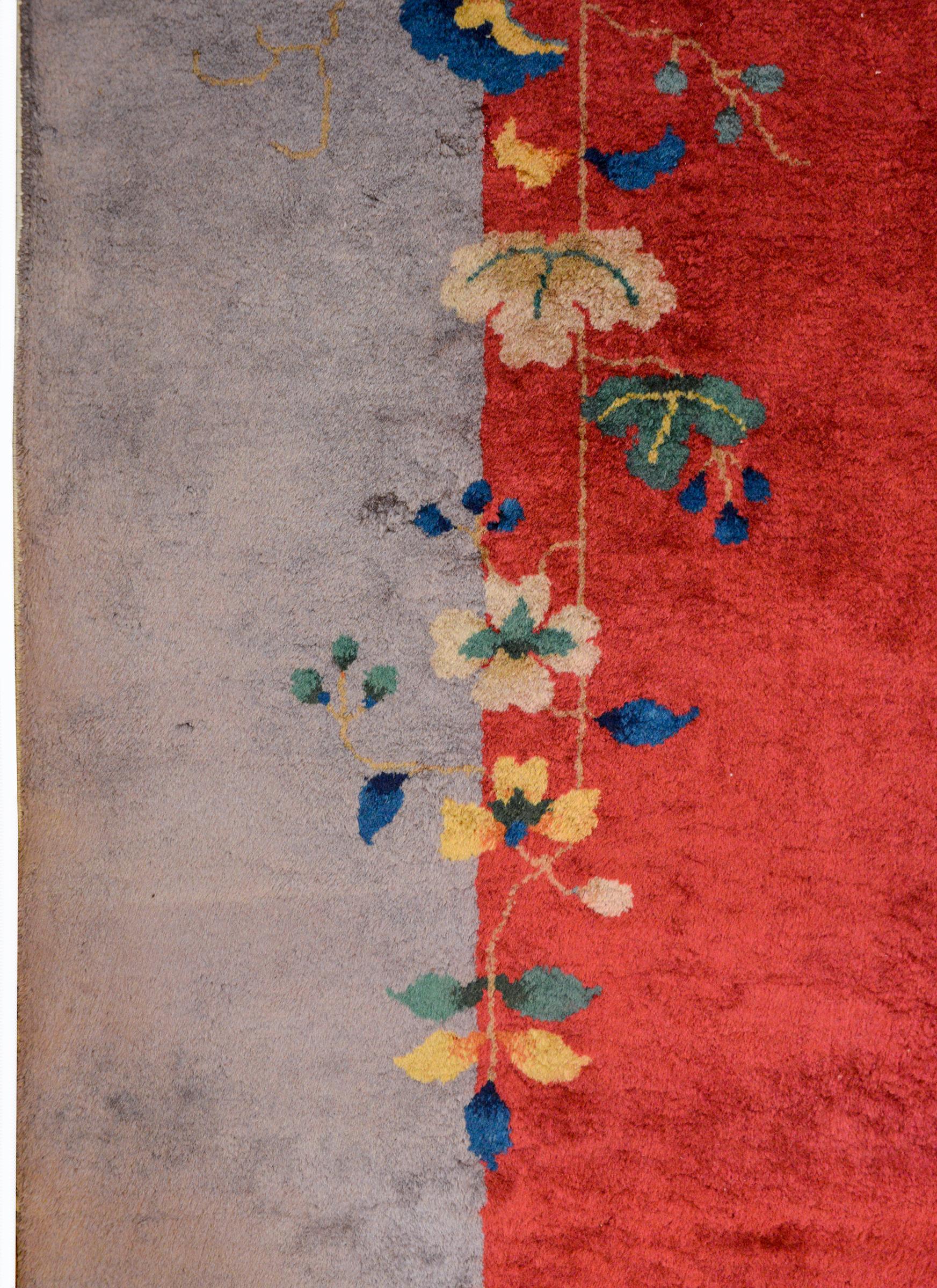 Gorgeous Early 20th Century Chinese Art Deco Rug For Sale
