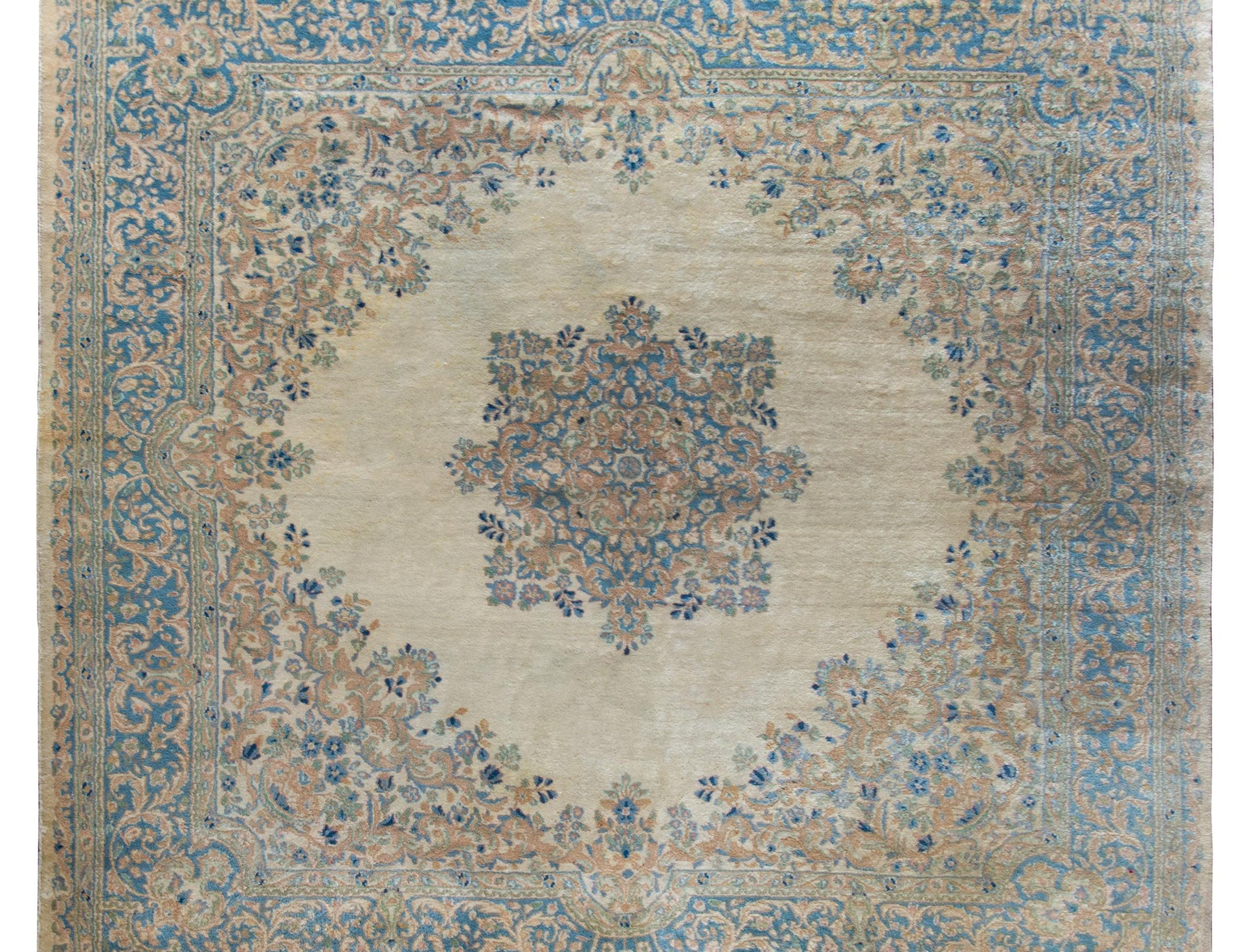 Early 20th Century Persian Kirman Rug For Sale
