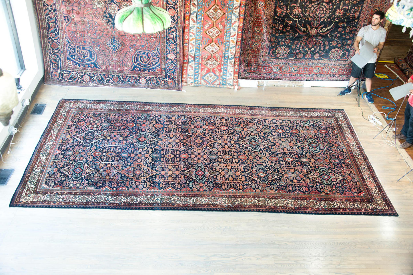 Early 20th Century Persian Malayer Rug For Sale