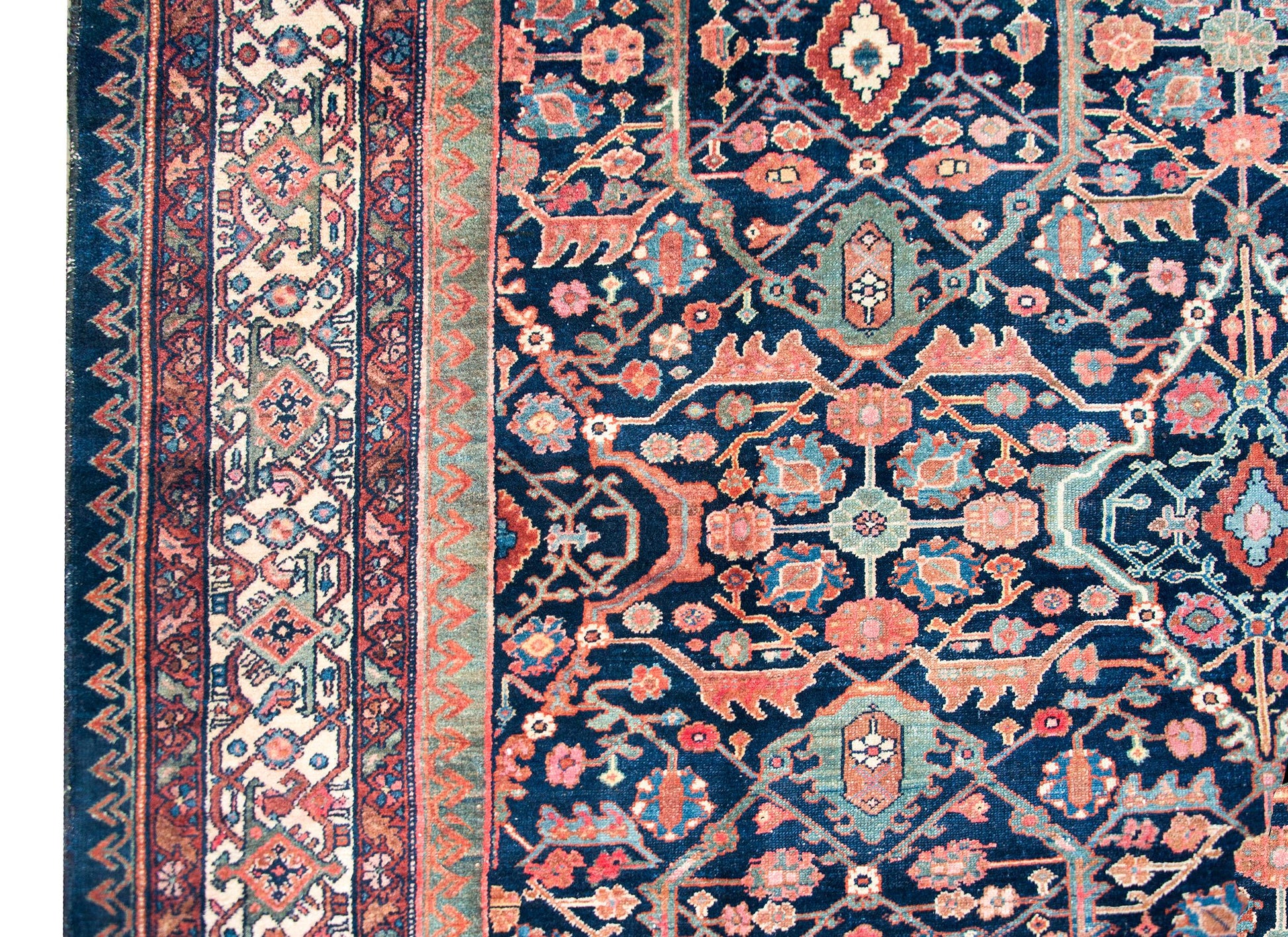 Early 20th Century Persian Malayer Rug For Sale