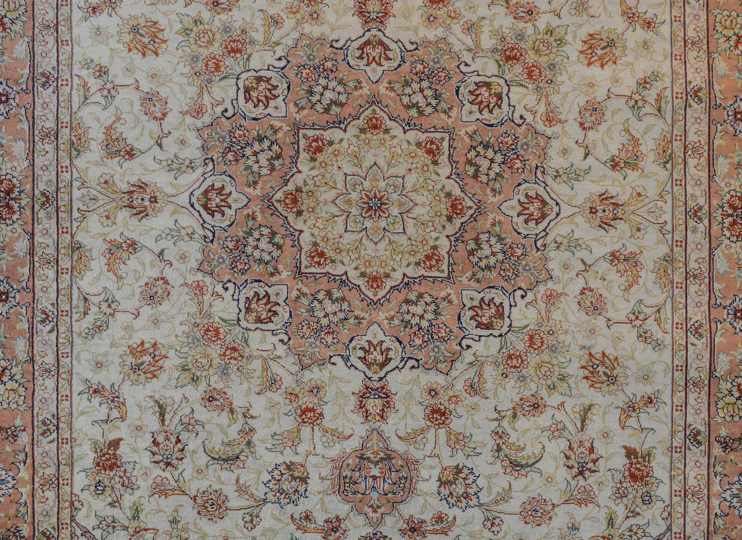Mesmerizing Egyptian Silk Tabriz Rug For Sale