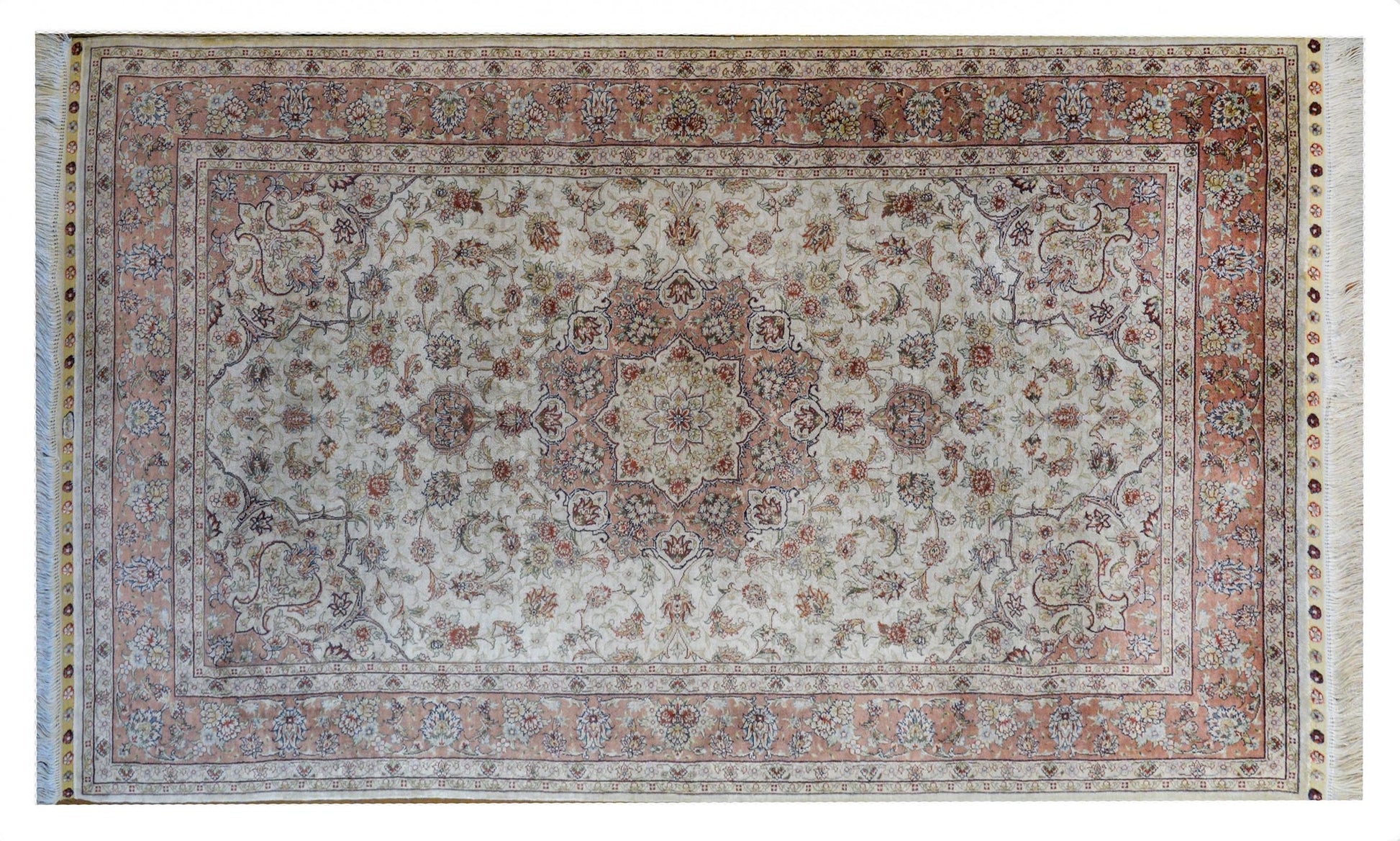 Mesmerizing Egyptian Silk Tabriz Rug For Sale
