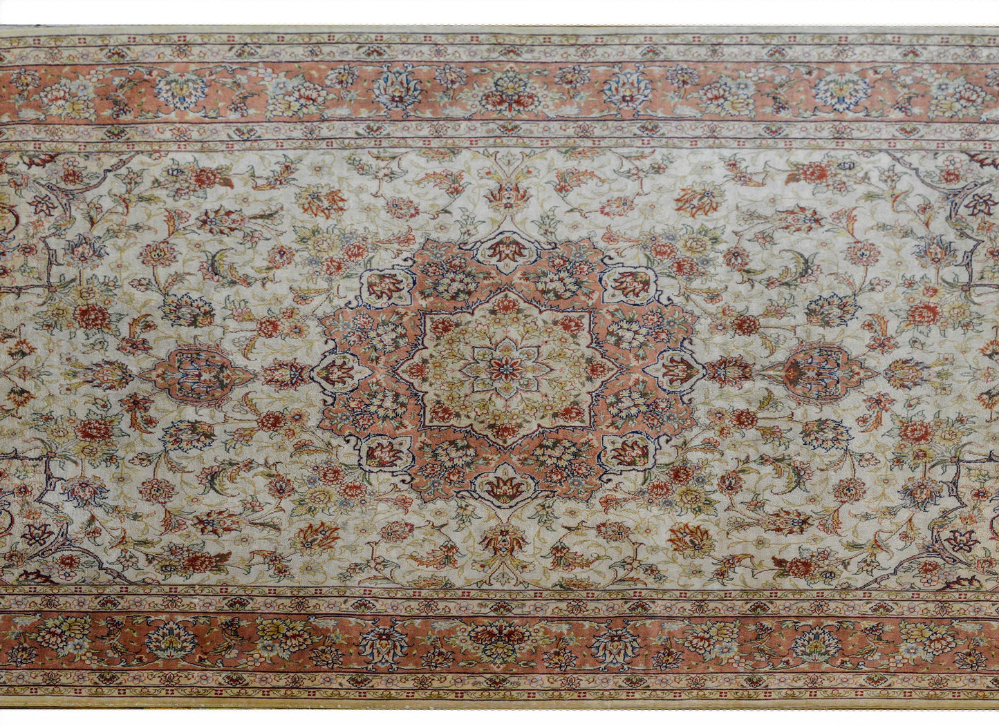 Mesmerizing Egyptian Silk Tabriz Rug For Sale