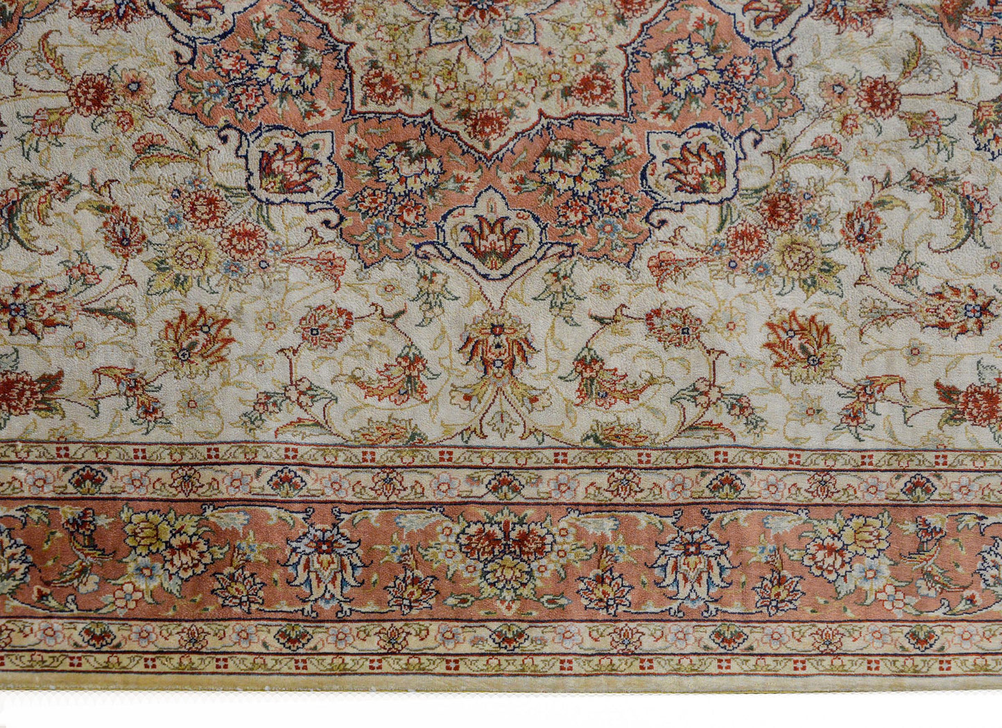 Mesmerizing Egyptian Silk Tabriz Rug For Sale