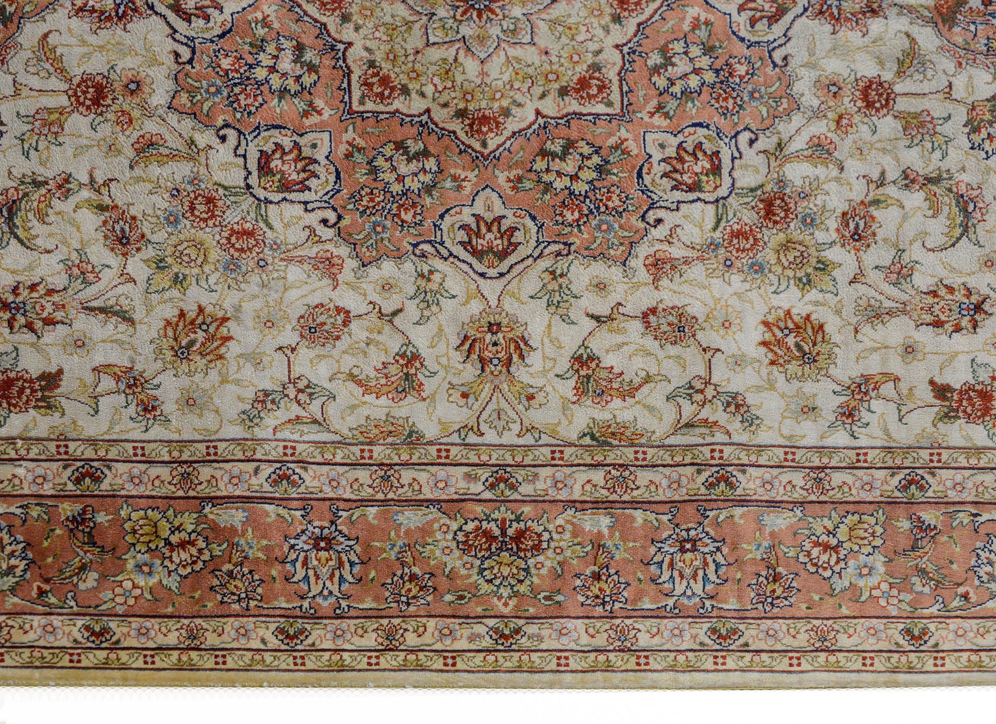 Mesmerizing Egyptian Silk Tabriz Rug For Sale
