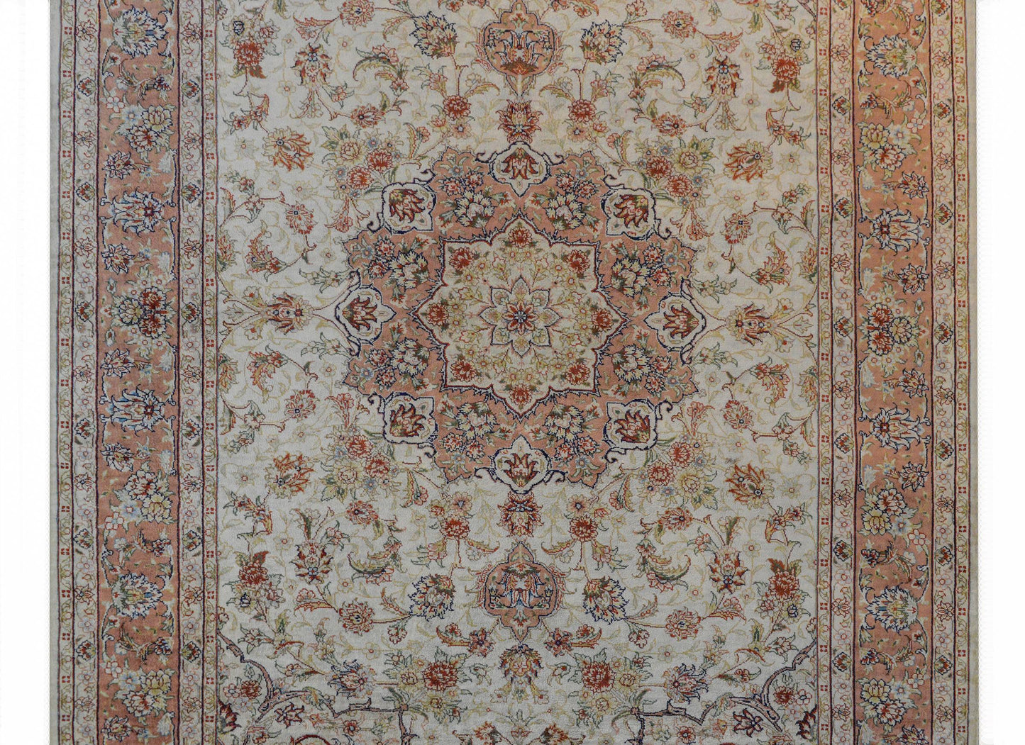Mesmerizing Egyptian Silk Tabriz Rug For Sale