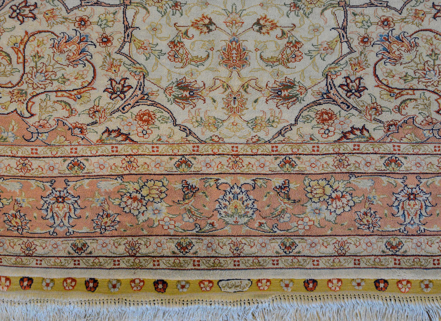 Mesmerizing Egyptian Silk Tabriz Rug For Sale