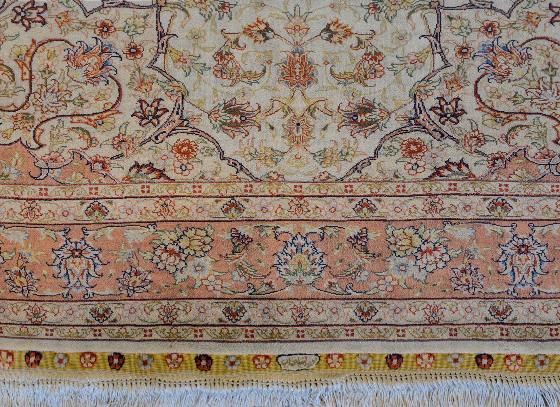 Mesmerizing Egyptian Silk Tabriz Rug For Sale