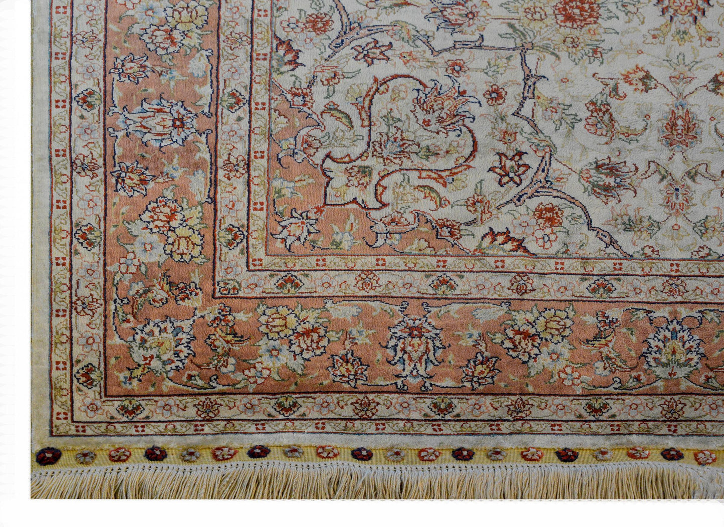 Mesmerizing Egyptian Silk Tabriz Rug For Sale