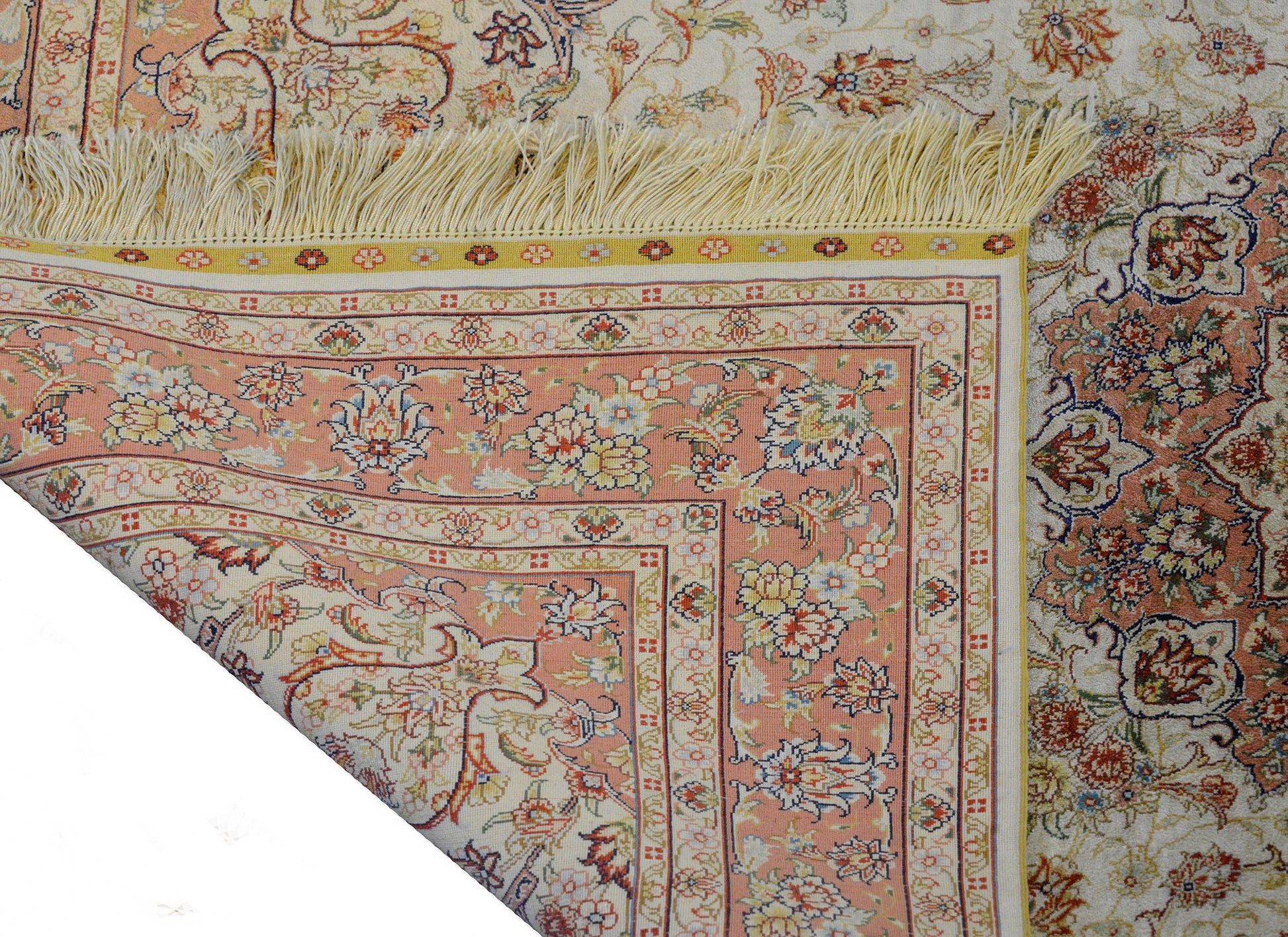 Mesmerizing Egyptian Silk Tabriz Rug For Sale
