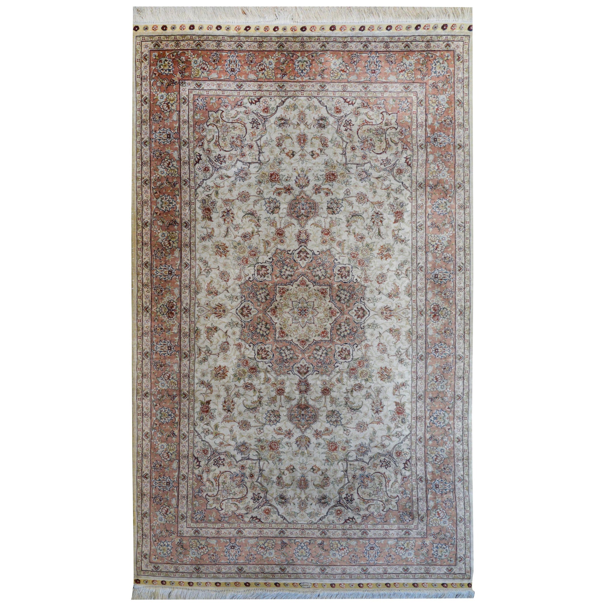 Mesmerizing Egyptian Silk Tabriz Rug For Sale