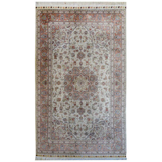Mesmerizing Egyptian Silk Tabriz Rug For Sale