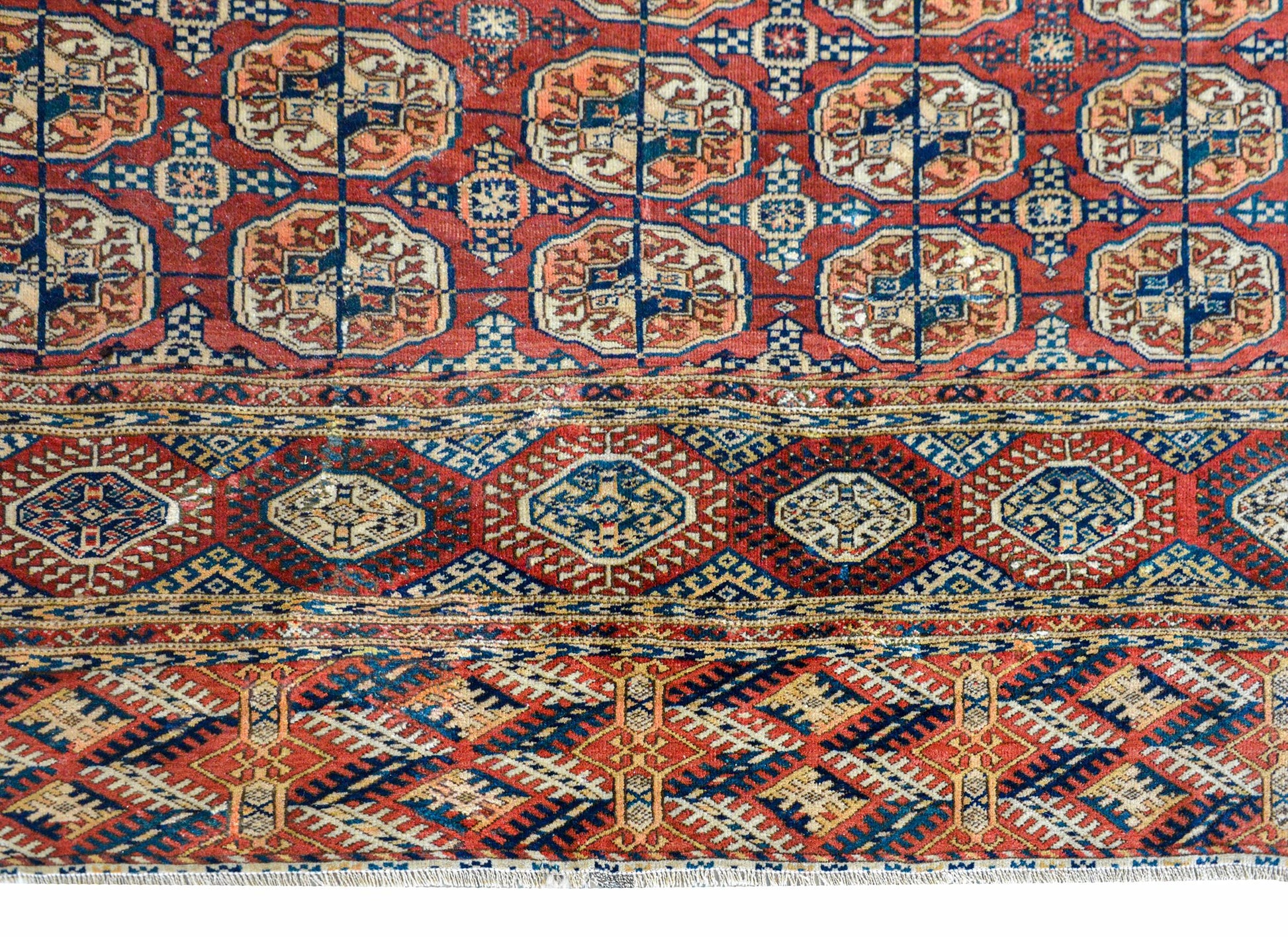 Early 20th Century Persian Tekeh Rug For Sale