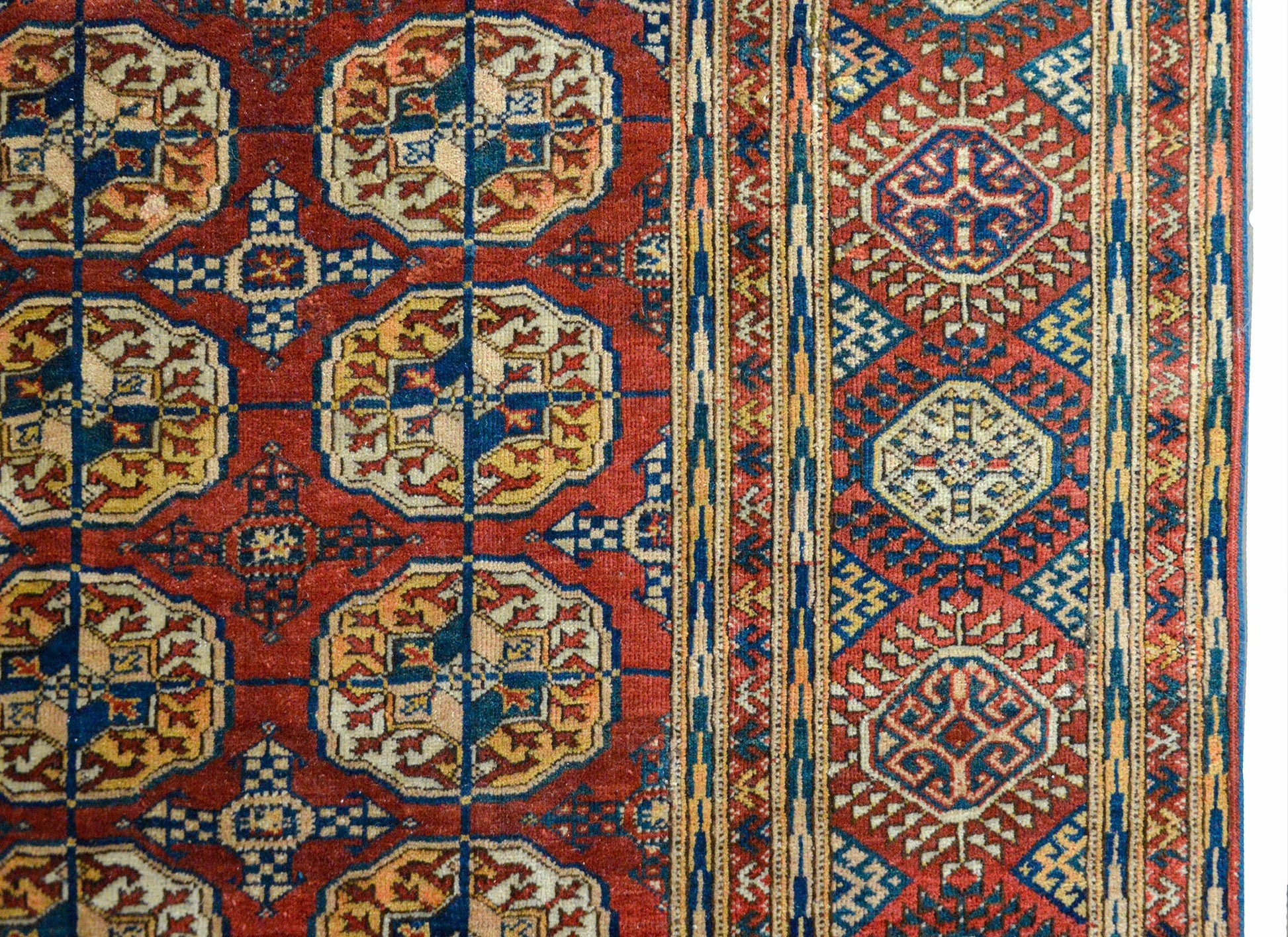 Early 20th Century Persian Tekeh Rug For Sale