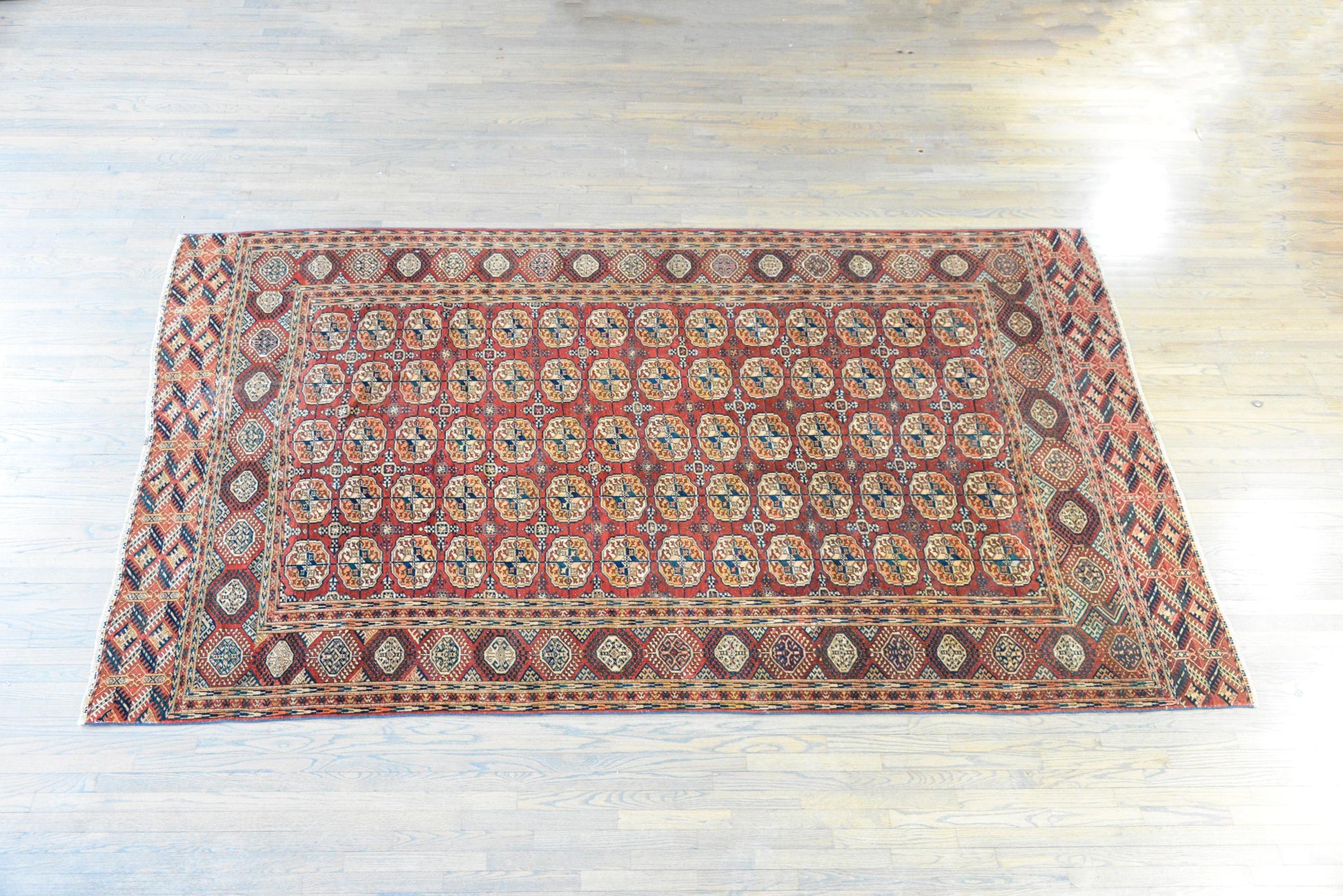 Early 20th Century Persian Tekeh Rug For Sale