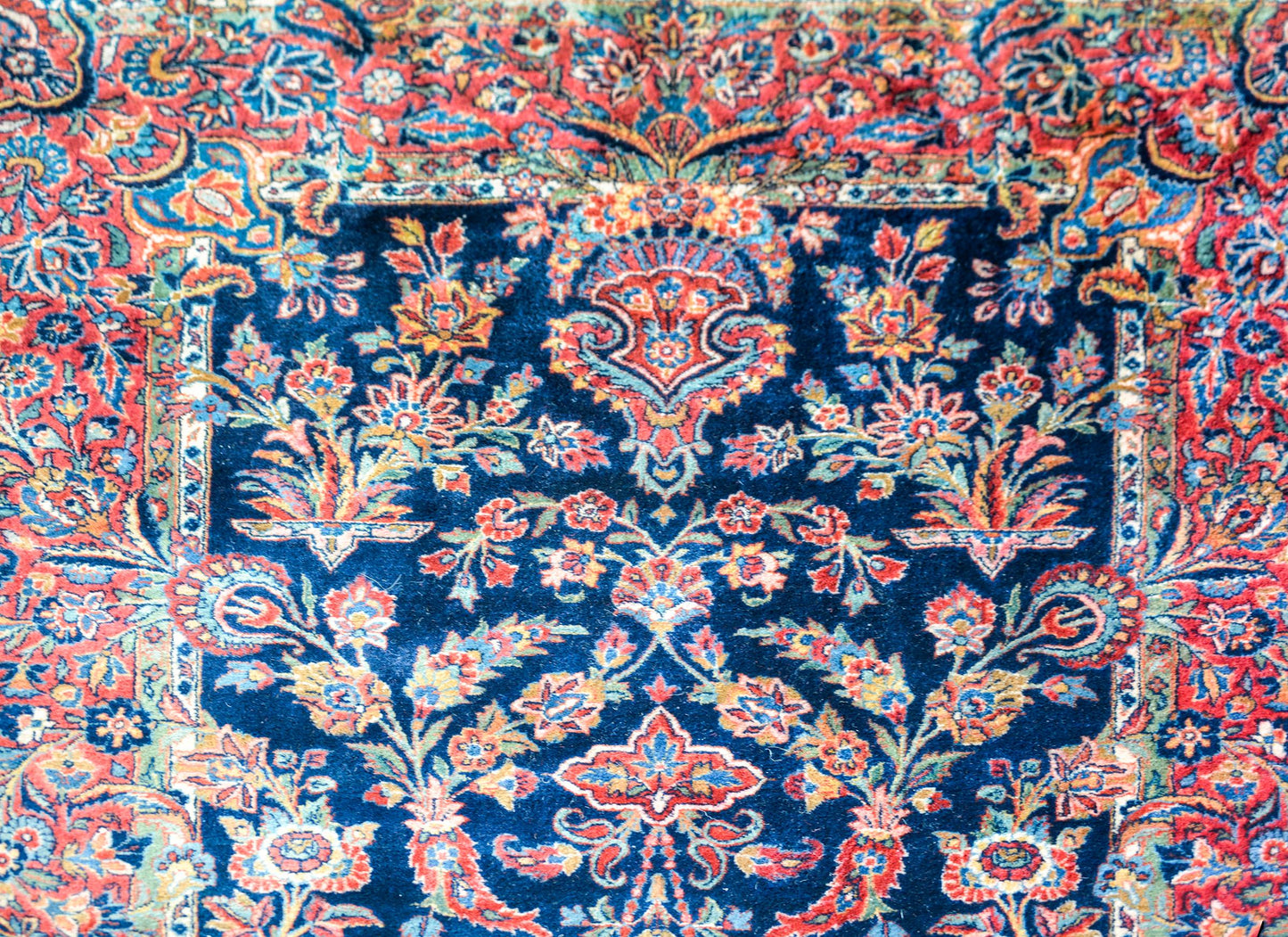 Early 20th Century Persian Kashan Rug For Sale