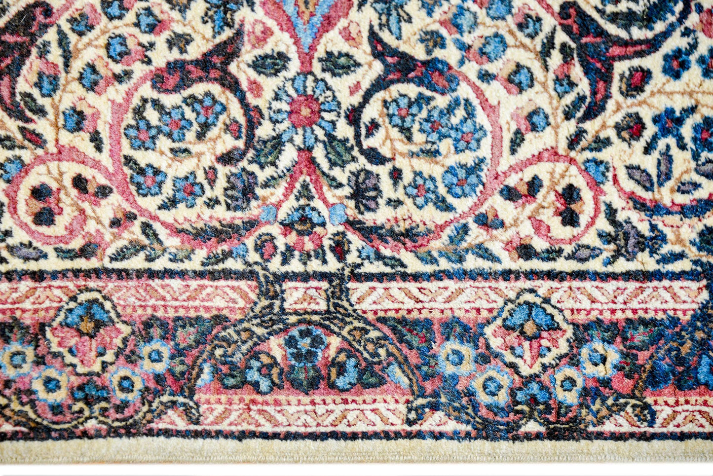Early 20th Century Lavar Kirman Rug For Sale