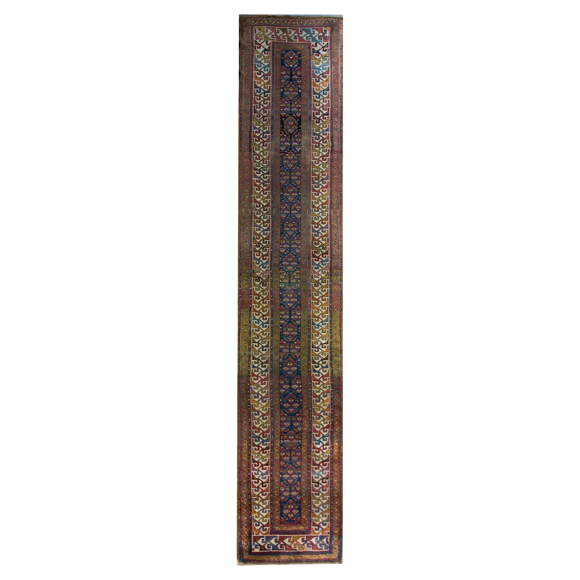 Early 20th Century Persian Kurdish Runner For Sale