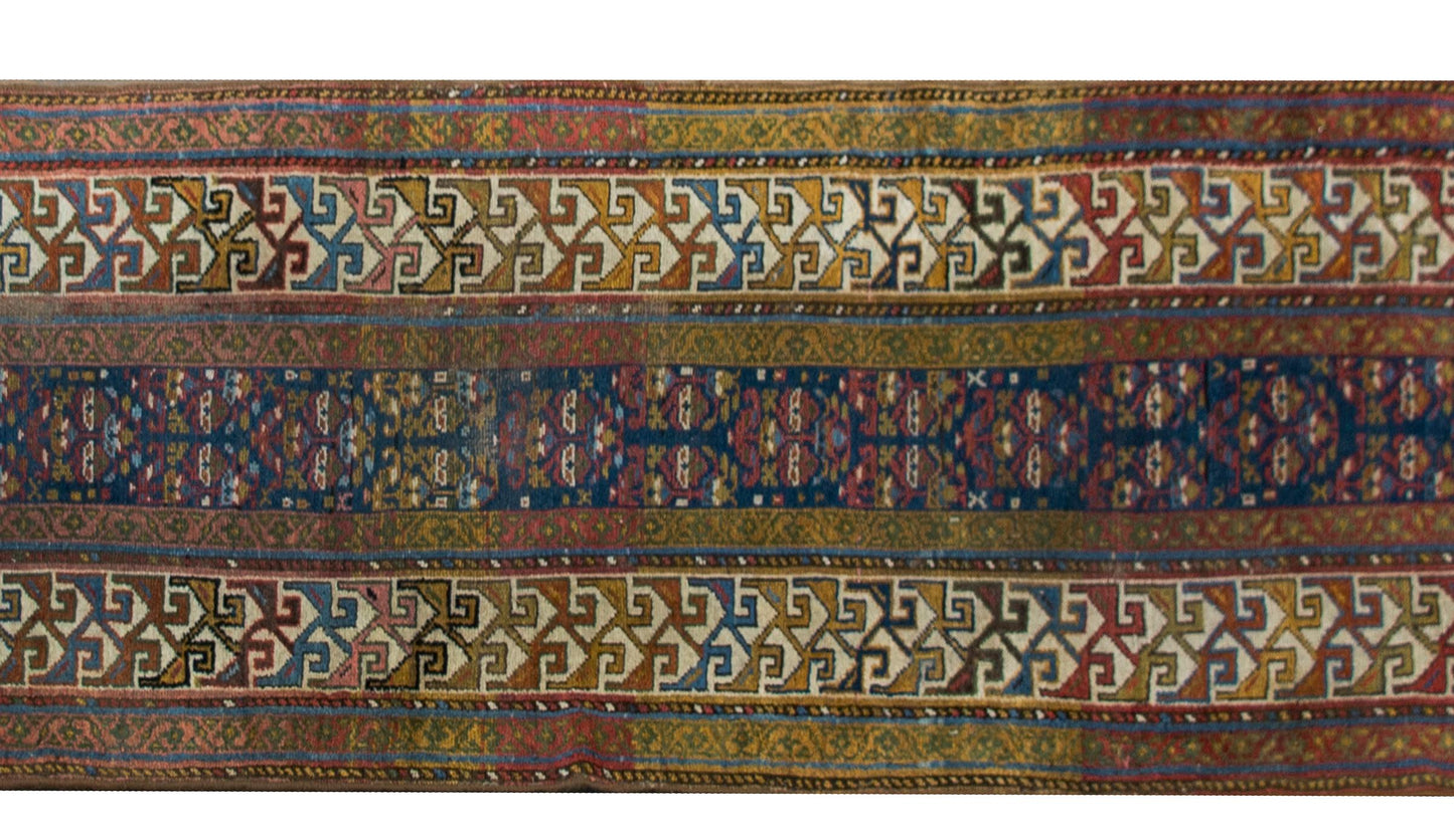 Early 20th Century Persian Kurdish Runner For Sale