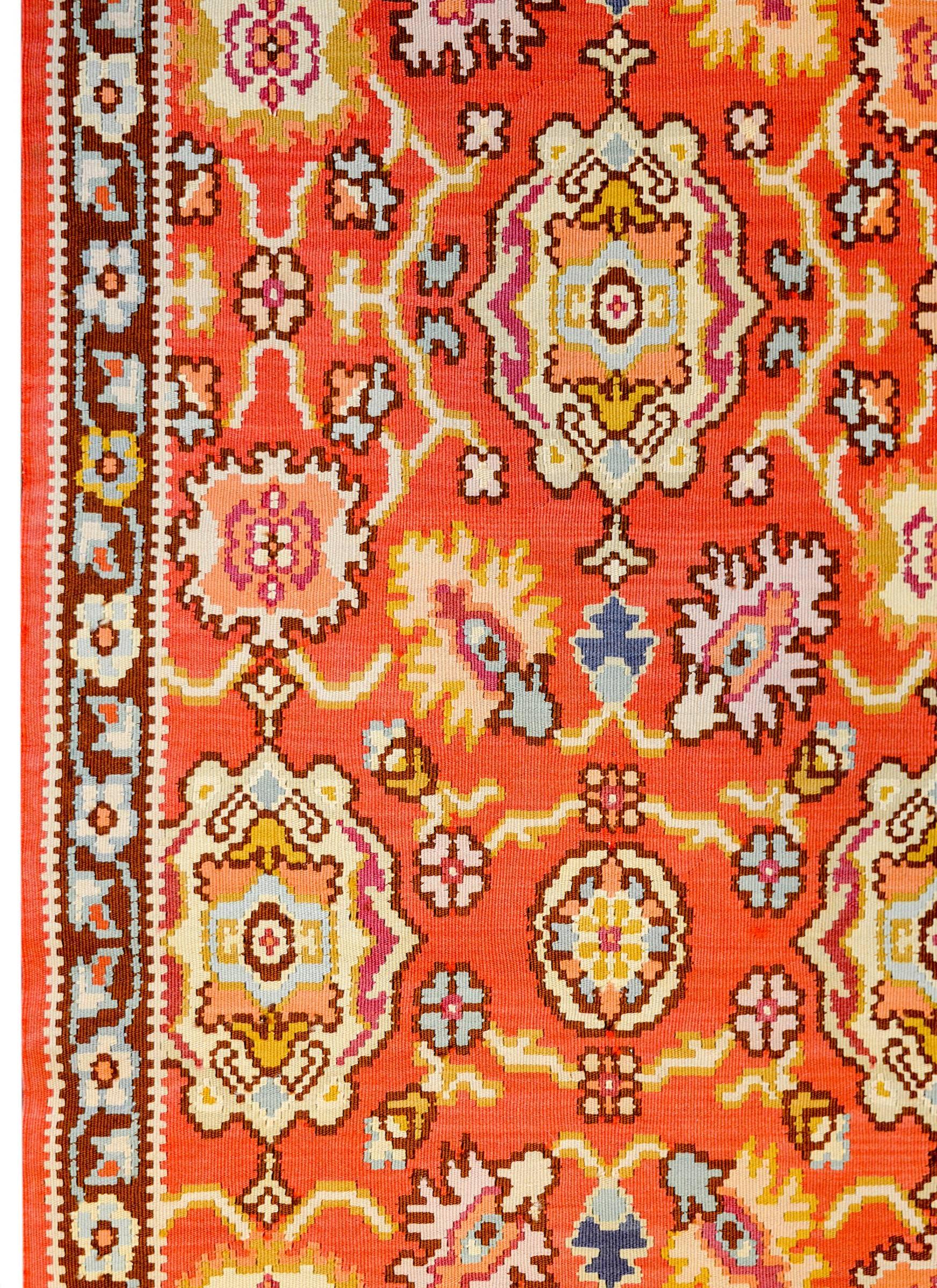 Bold Mid-20th Century Turkish Bessarabian Runner For Sale