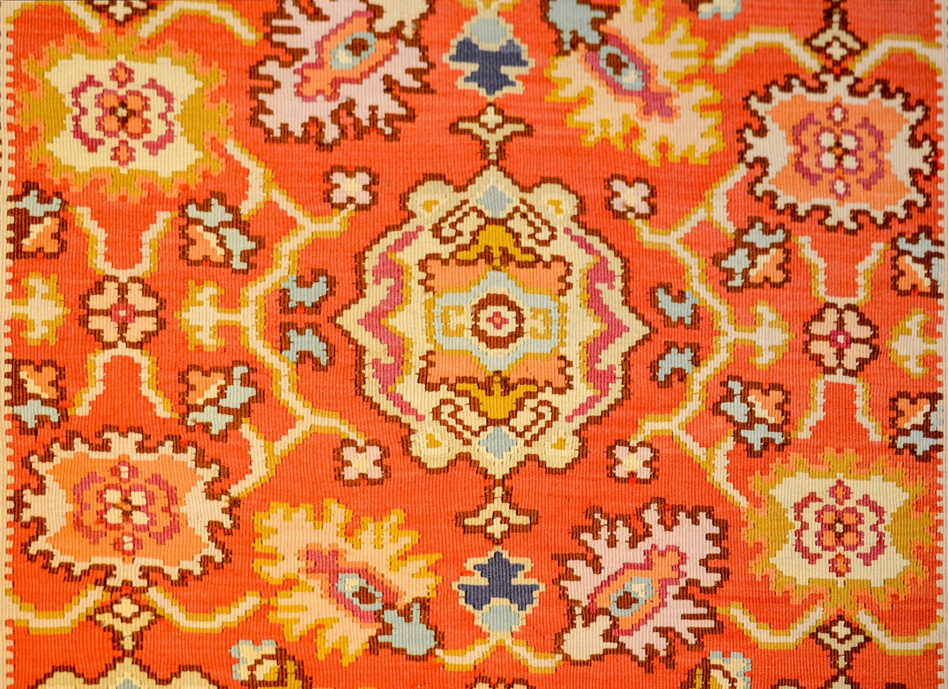 Bold Mid-20th Century Turkish Bessarabian Runner For Sale