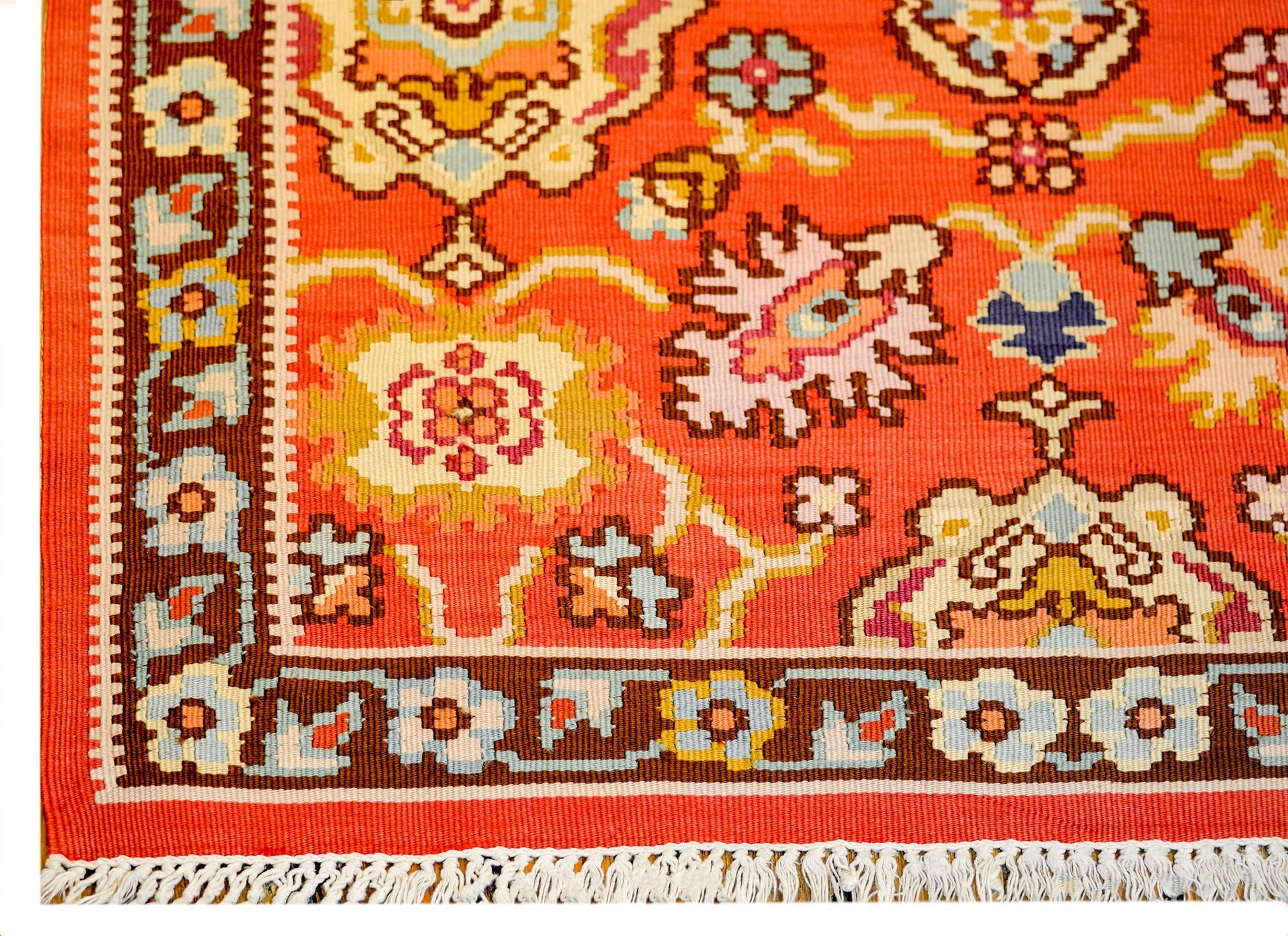 Bold Mid-20th Century Turkish Bessarabian Runner For Sale