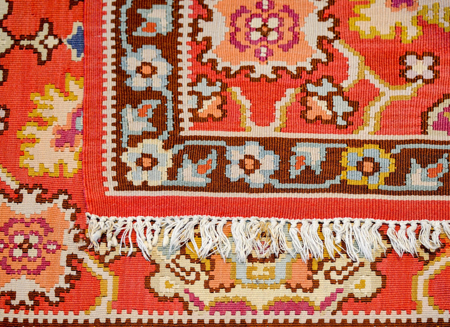 Bold Mid-20th Century Turkish Bessarabian Runner For Sale