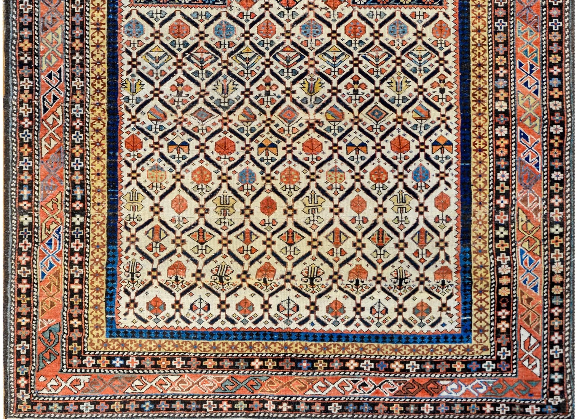 Beautiful Antique Shirvan Prayer Rug For Sale