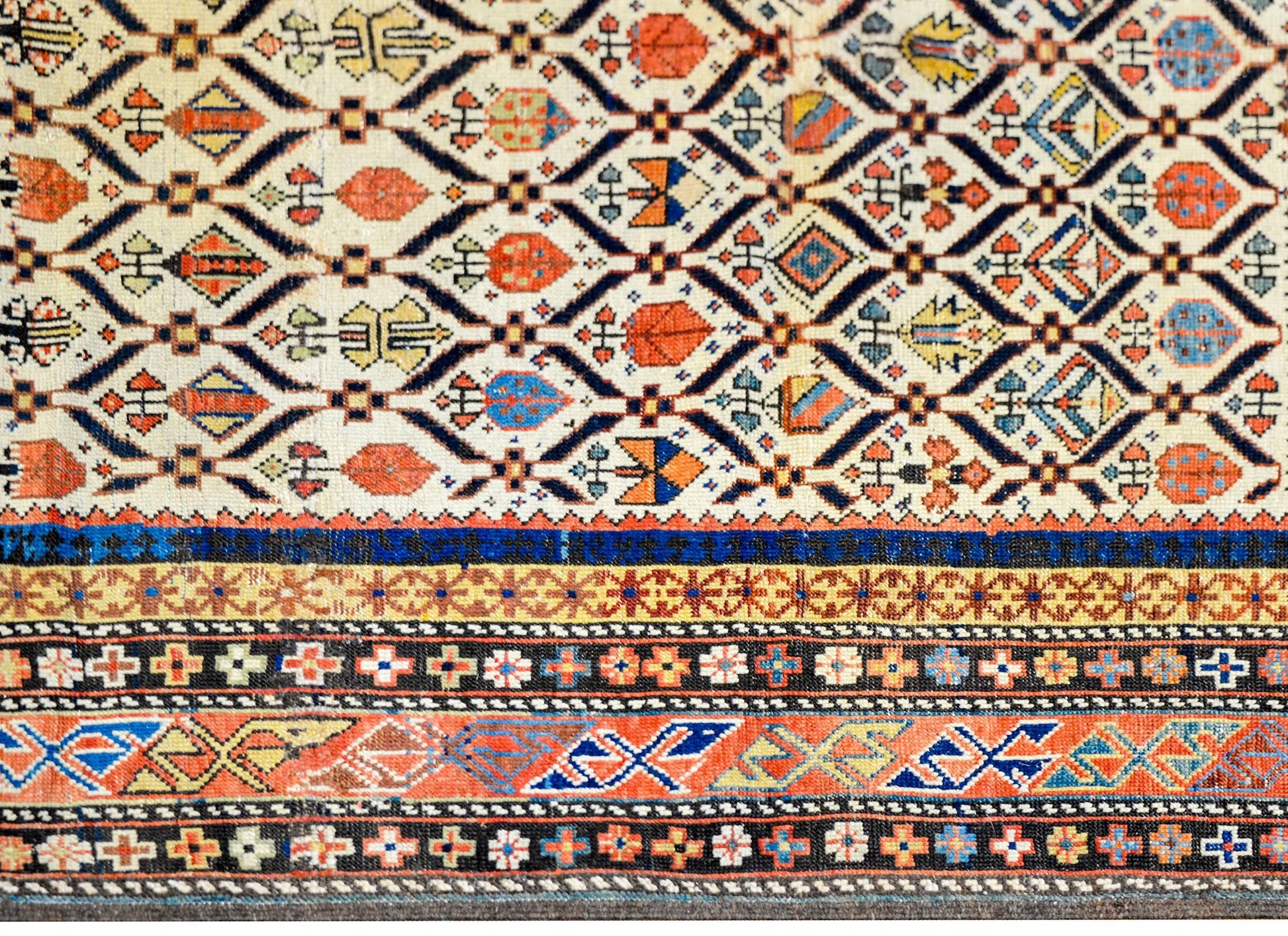 Beautiful Antique Shirvan Prayer Rug For Sale