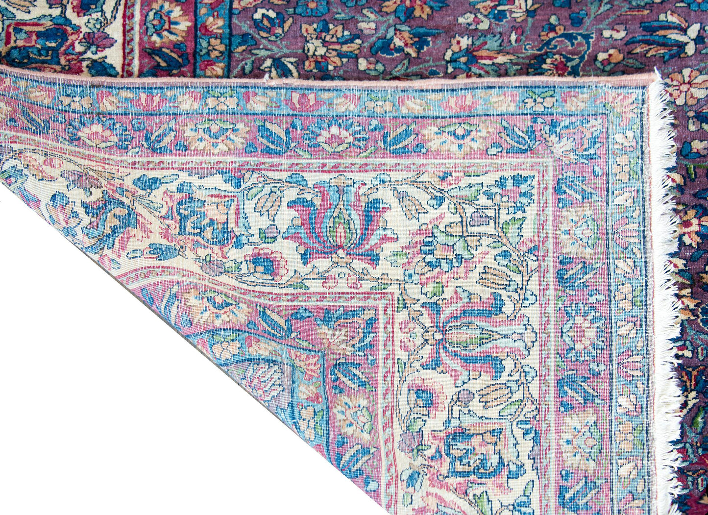 Early 20th Century Persian Lavar Kirman Rug For Sale