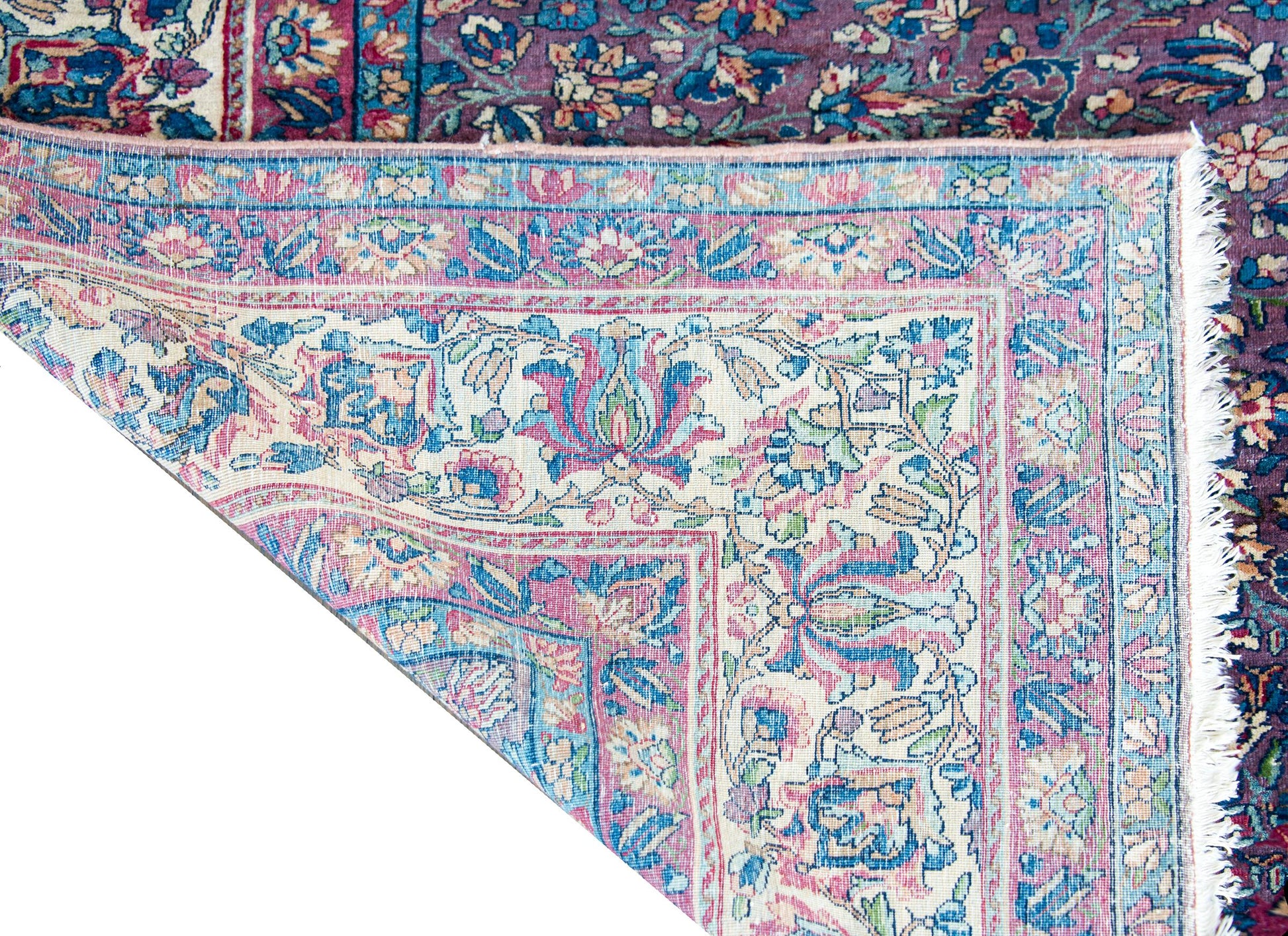 Early 20th Century Persian Lavar Kirman Rug For Sale