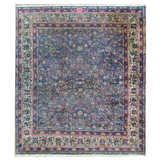 Early 20th Century Persian Lavar Kirman Rug For Sale