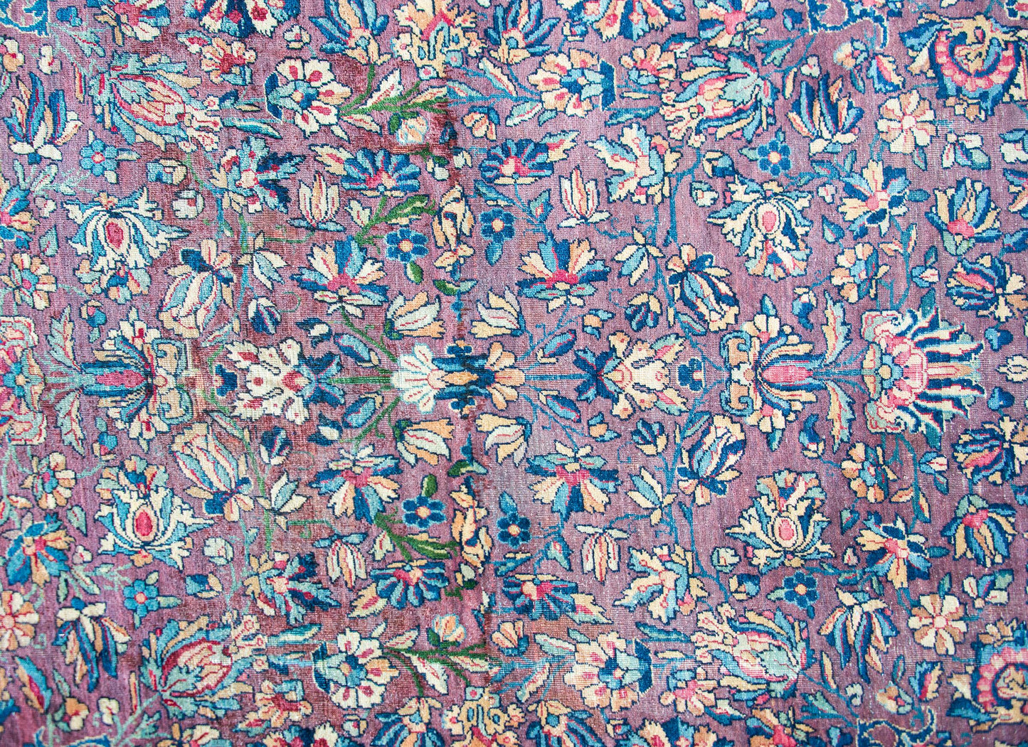Early 20th Century Persian Lavar Kirman Rug For Sale