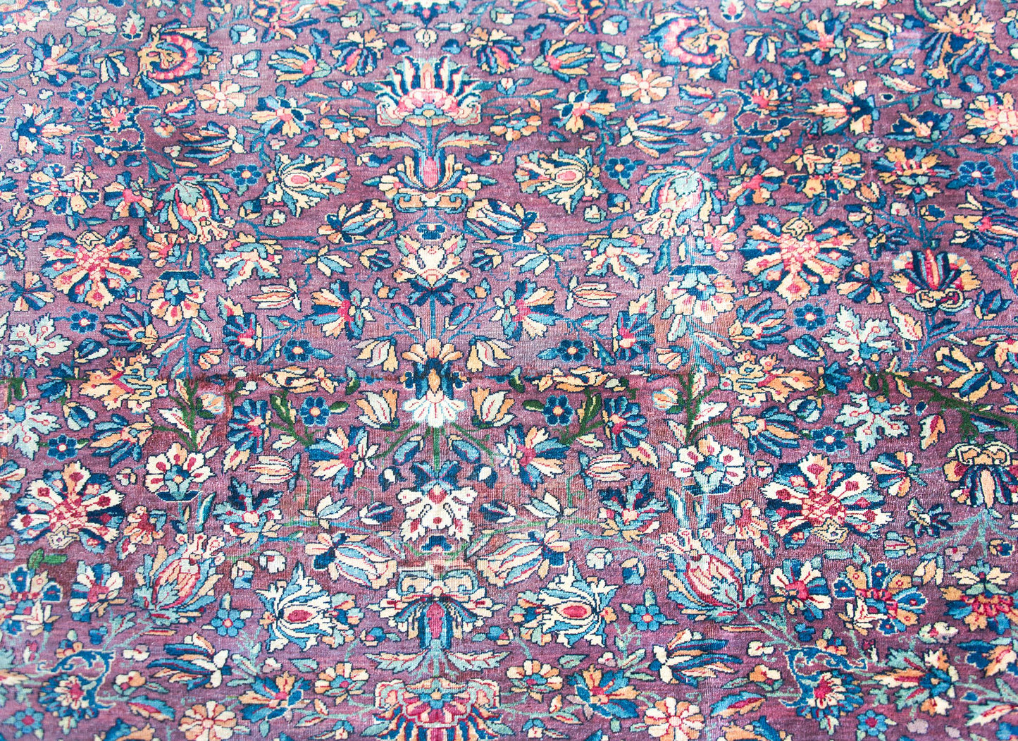 Early 20th Century Persian Lavar Kirman Rug For Sale